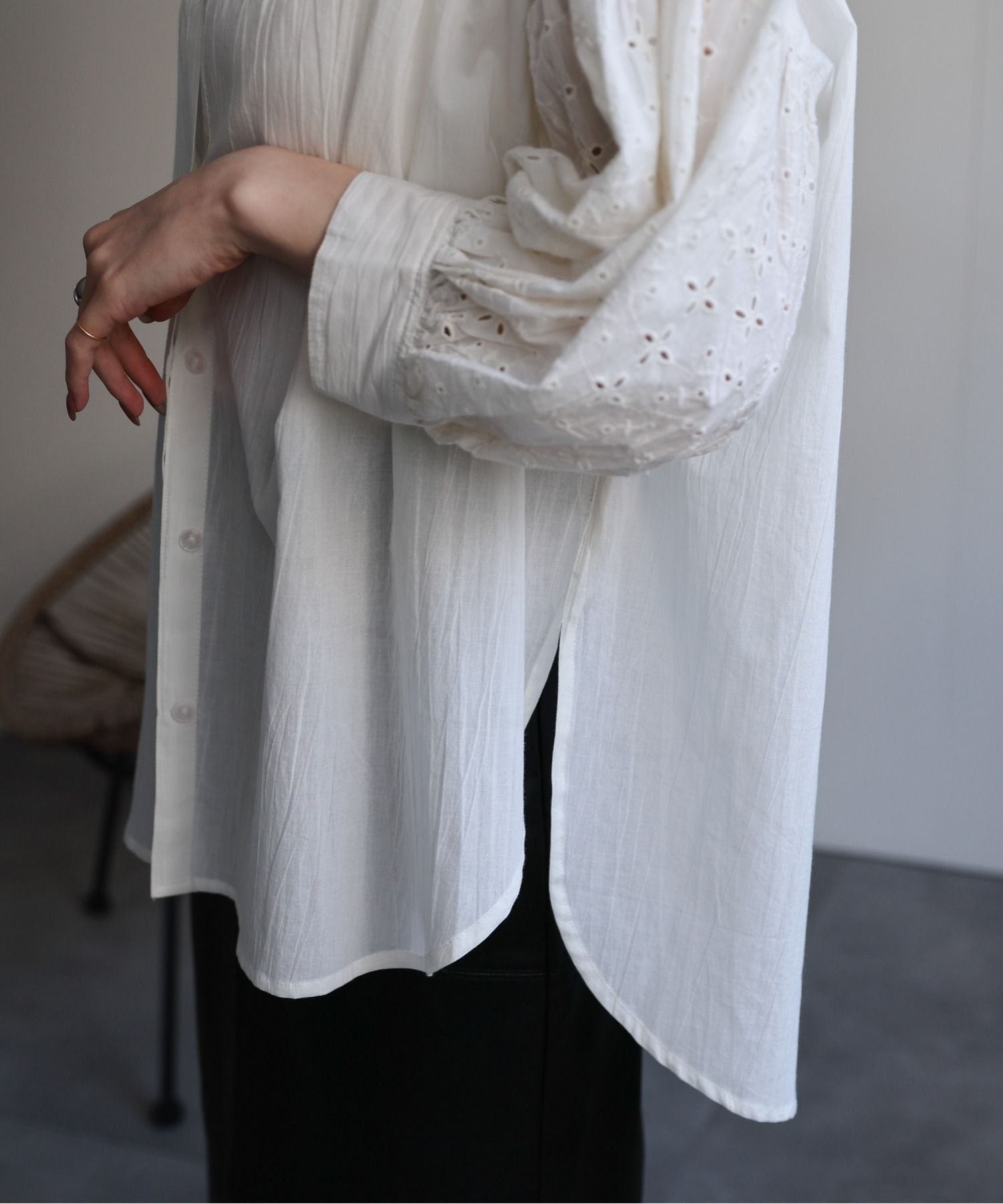 model：162cm 着用サイズ：F