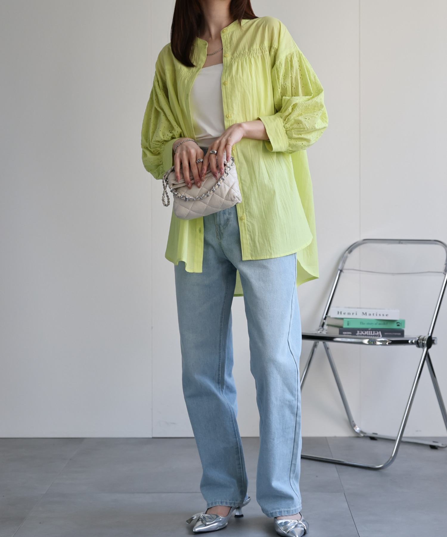 model：162cm 着用サイズ：F