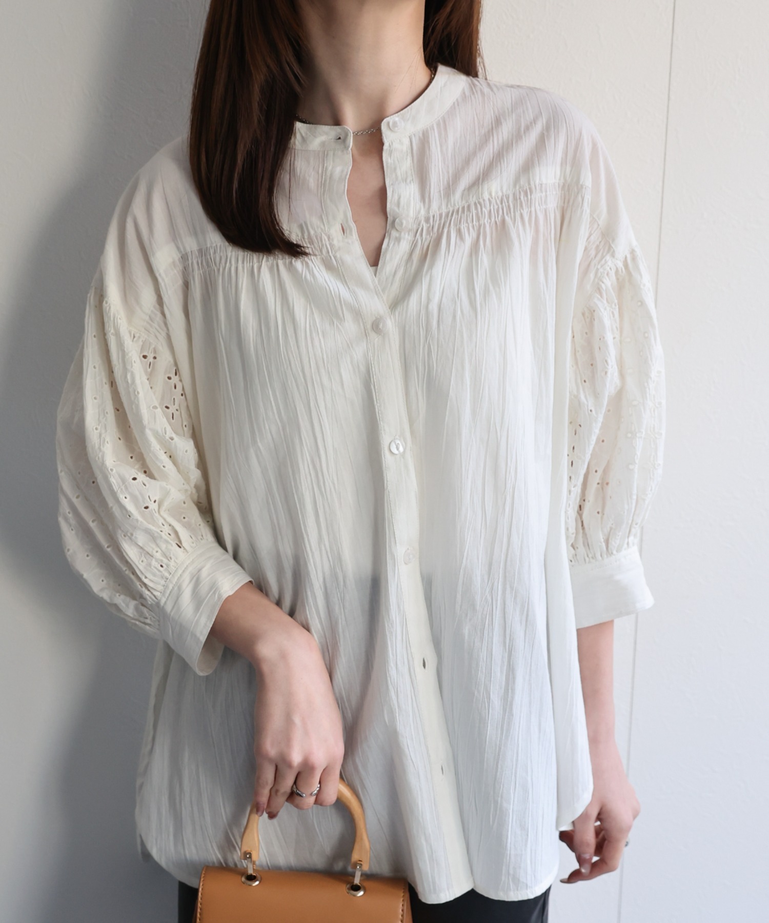 model：162cm 着用サイズ：F