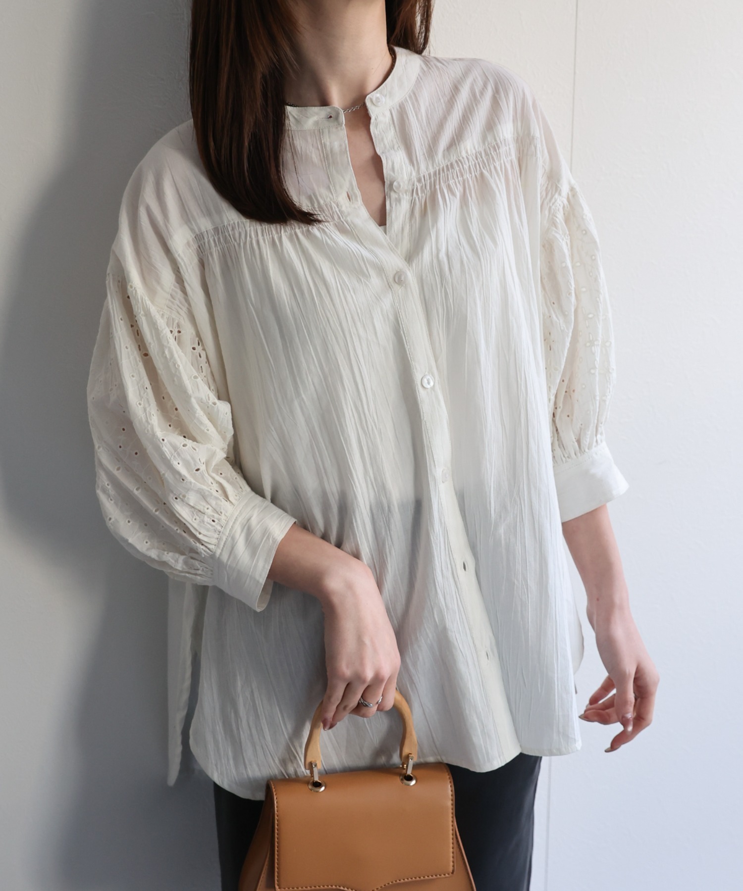 model：162cm 着用サイズ：F