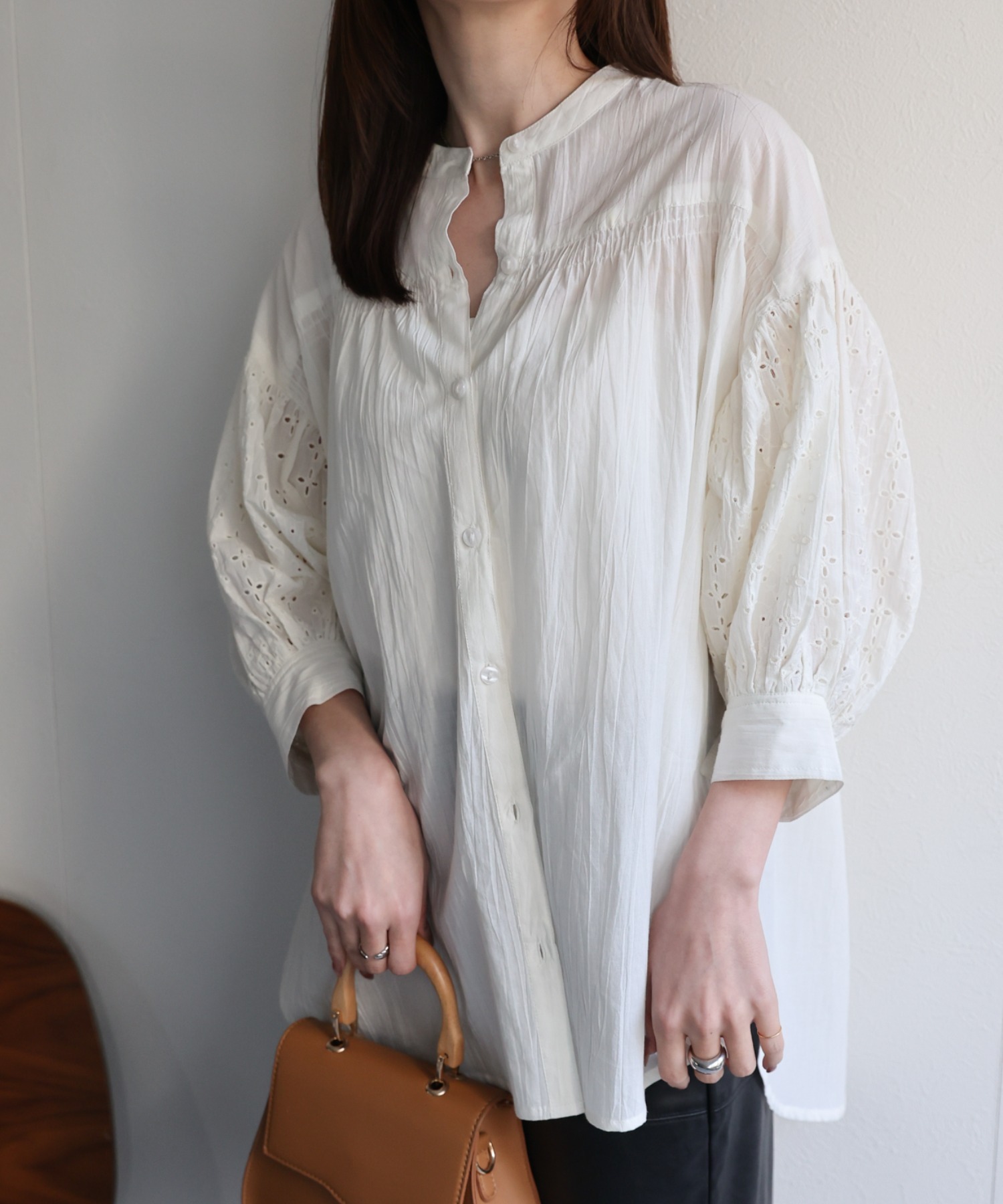 model：162cm 着用サイズ：F
