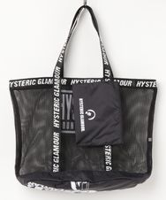 LOGO TAPE MESH トート