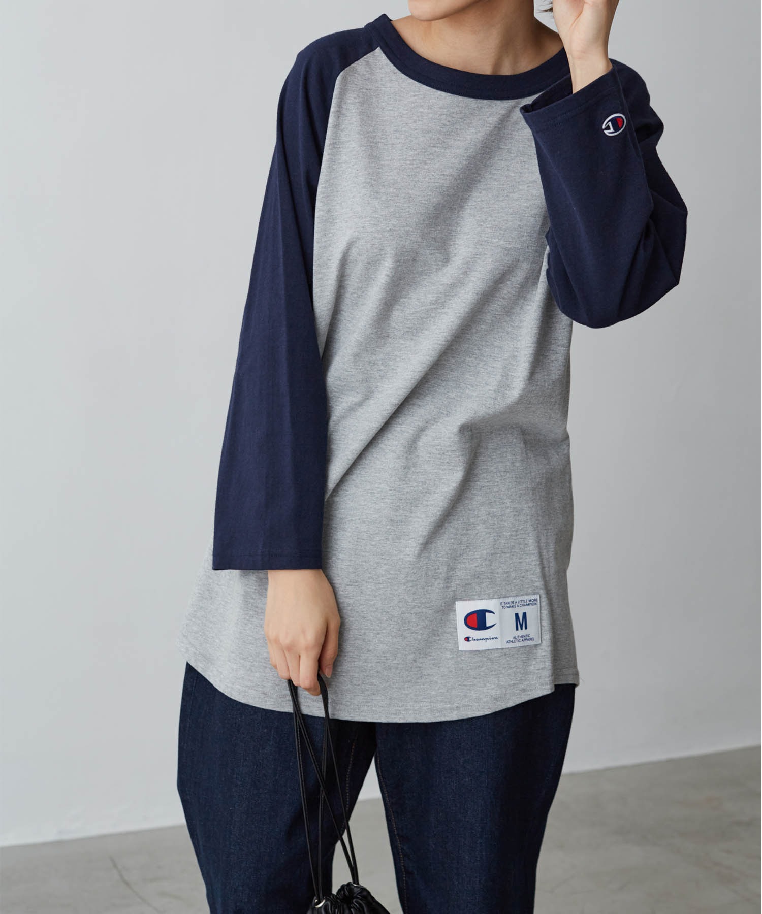 Champion レディース チャンピオン ベースボール ロング Tシャツ ロゴtee カットソー ラグランtシャツ Chaco Closet Chaco Closet チャコクローゼット 公式オンラインストア