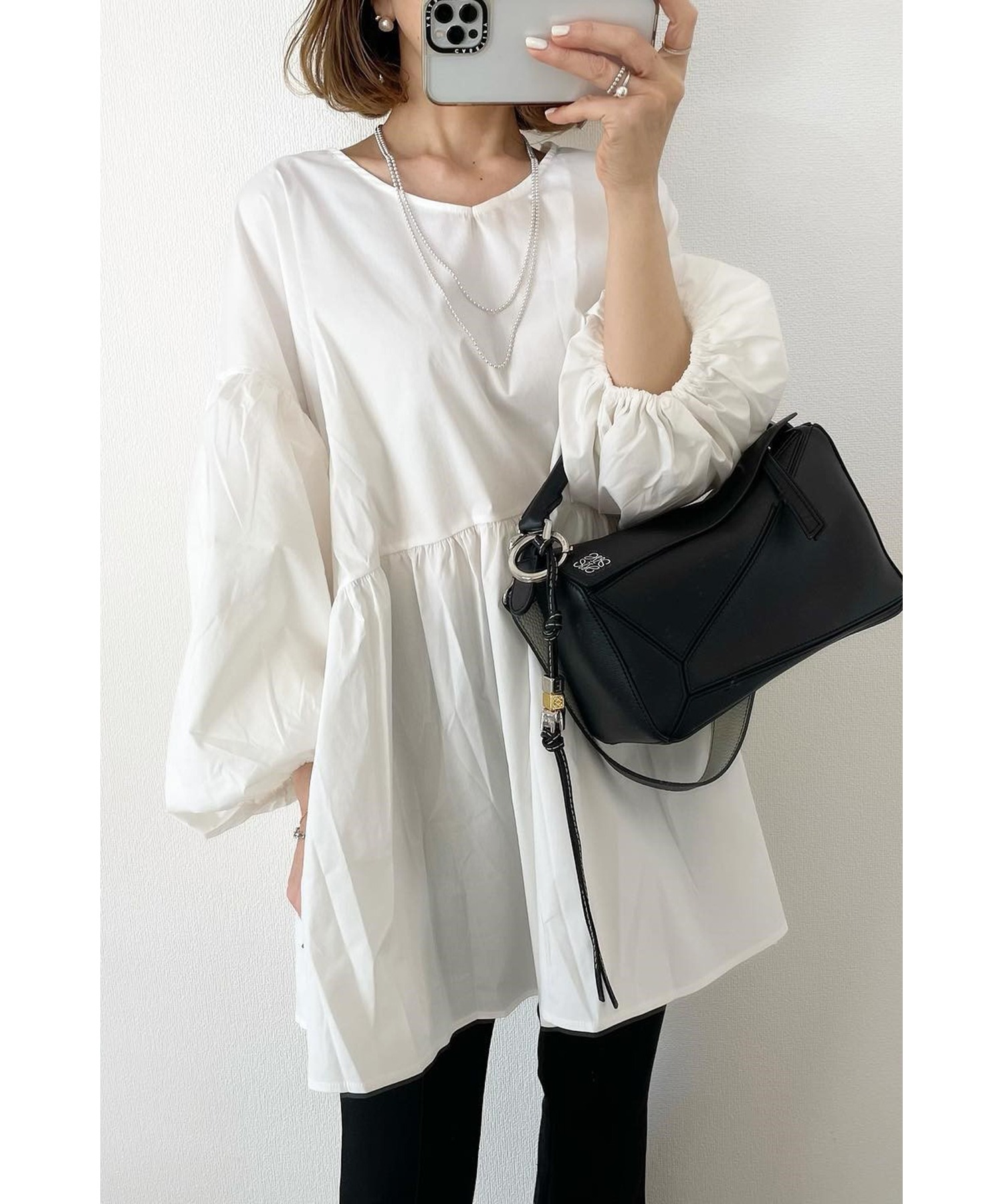 model：H155 着用サイズ：FREE