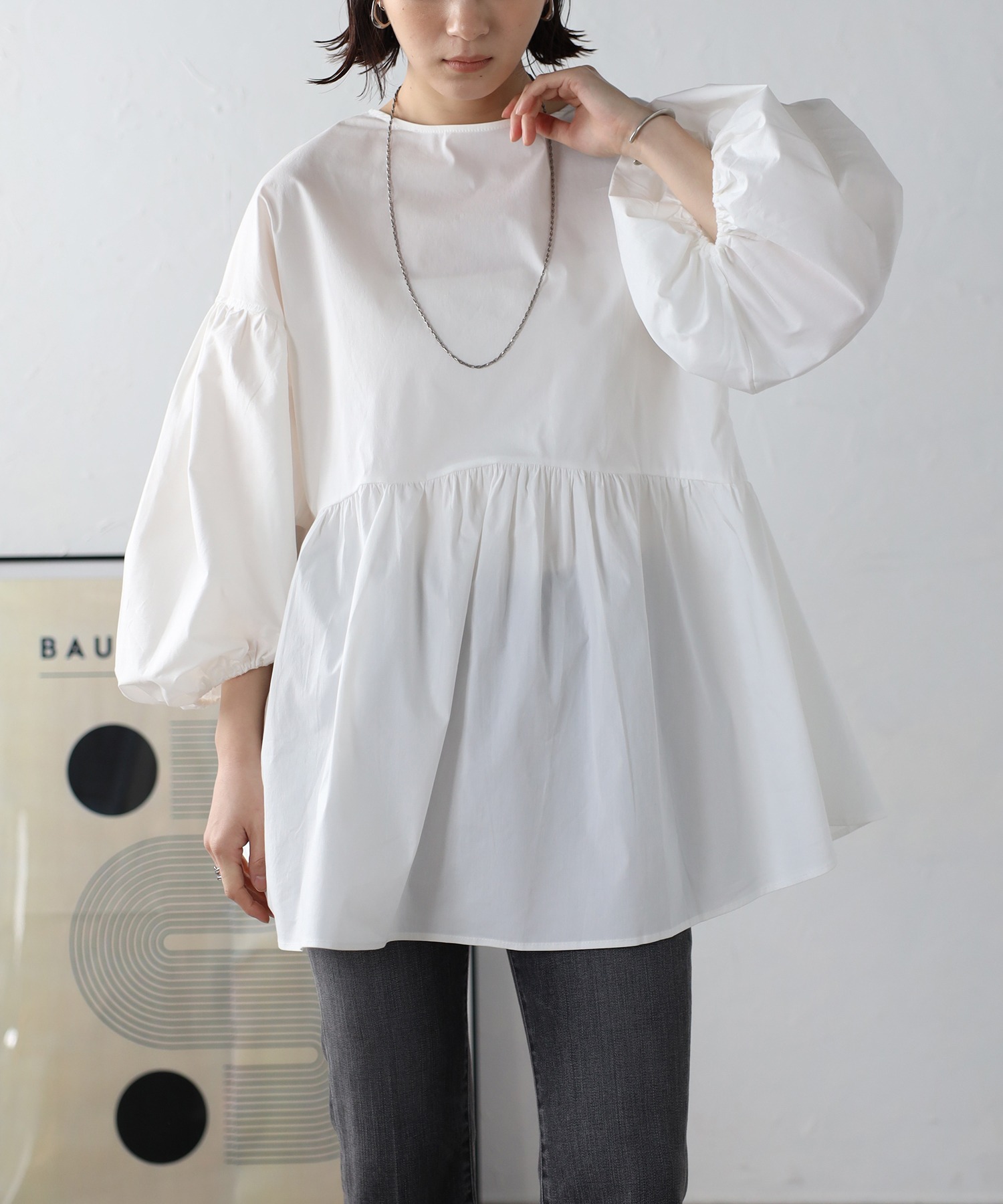 model：H163 着用サイズ：FREE