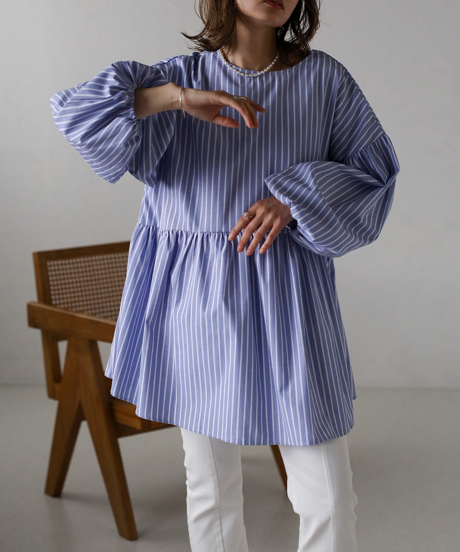 model：H158 着用サイズ：FREE