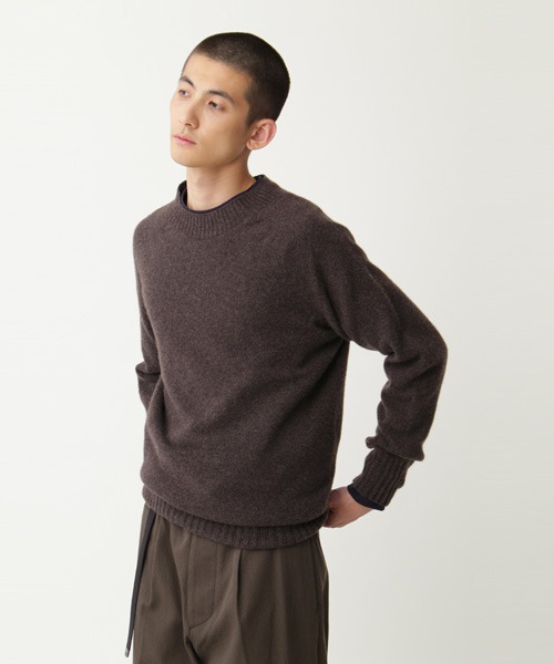 MARGARET HOWELL CASHMERE SADLE CREW カシミヤ-