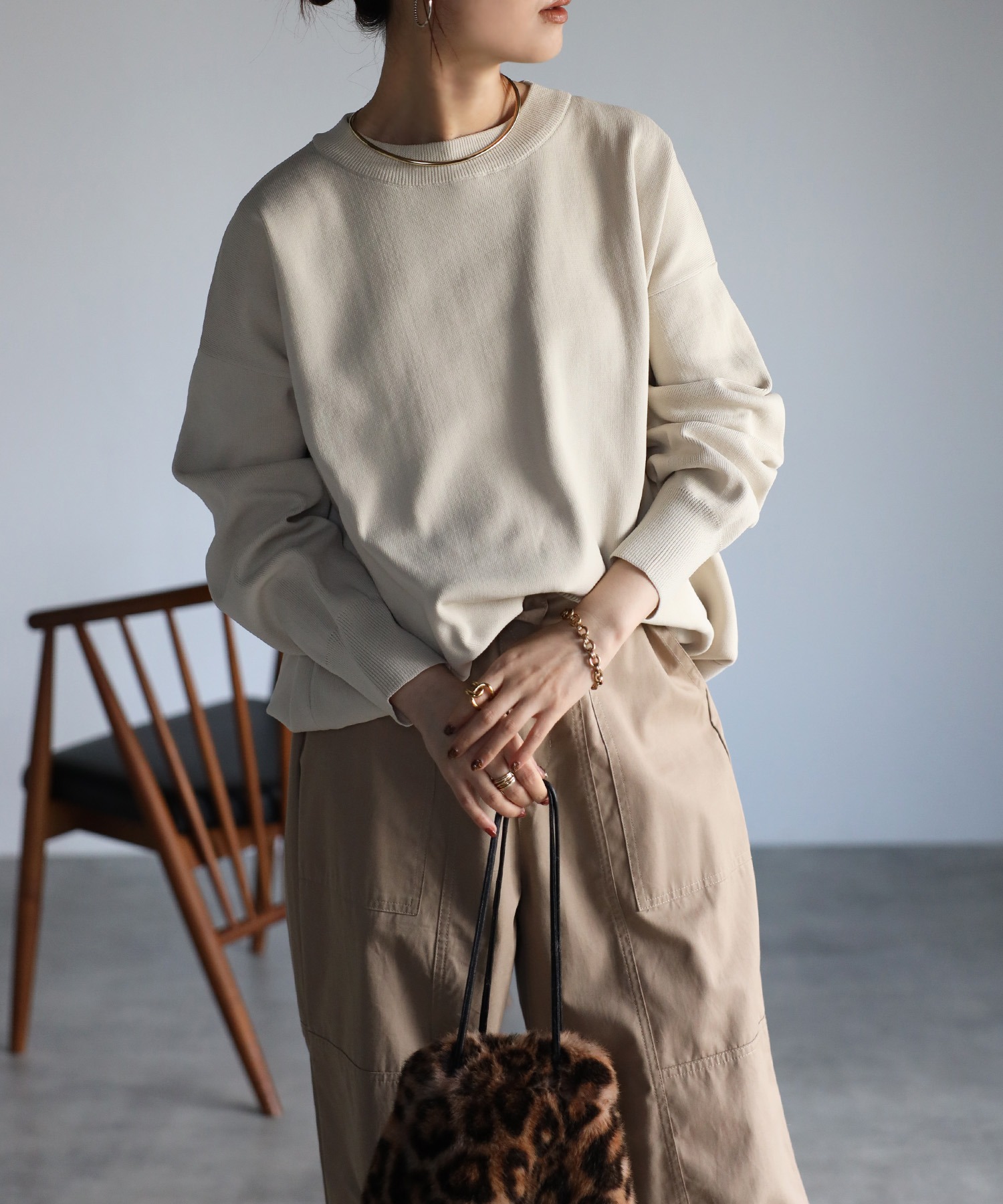 model：H158 着用サイズ：FREE