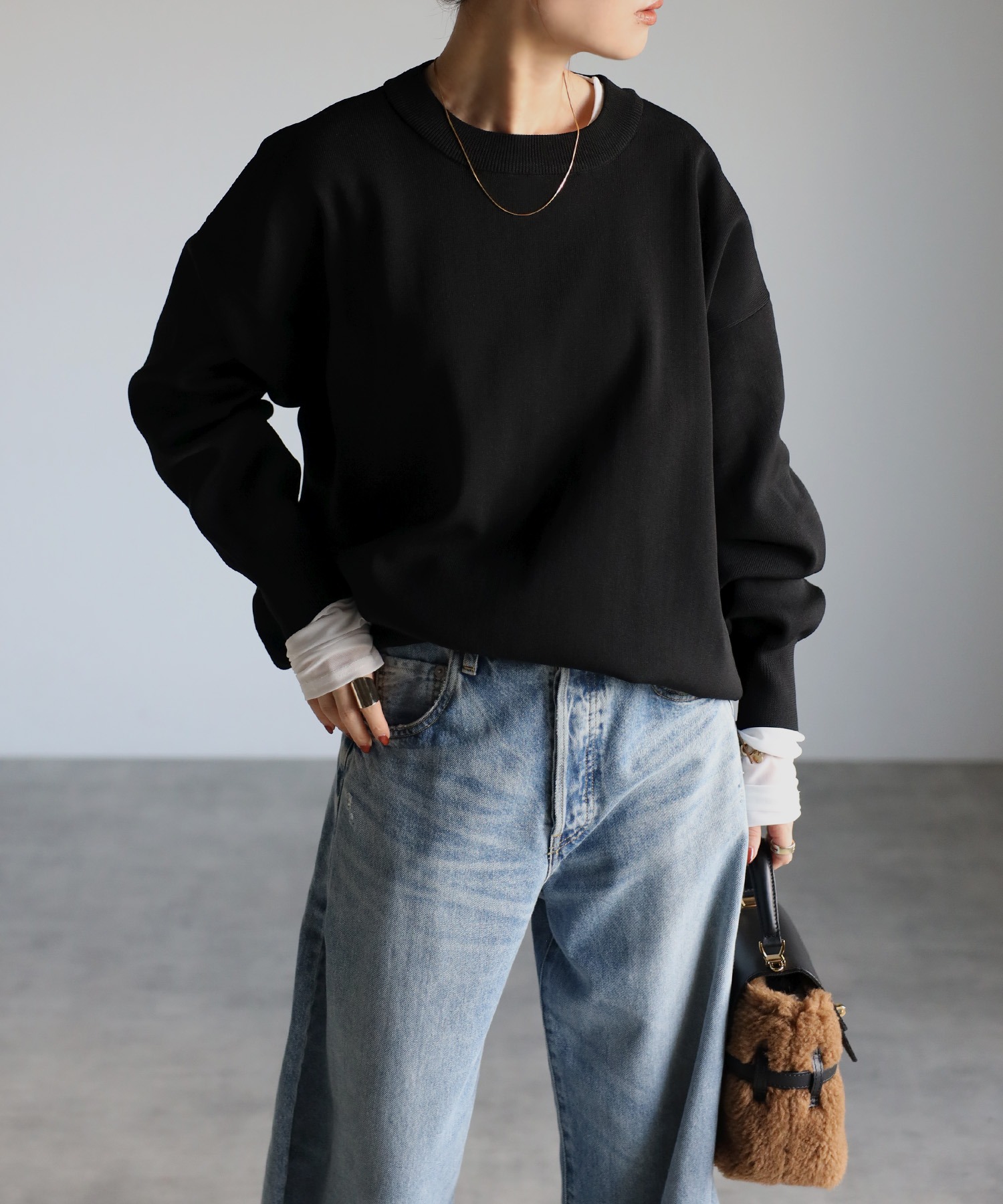 model：H158 着用サイズ：FREE
