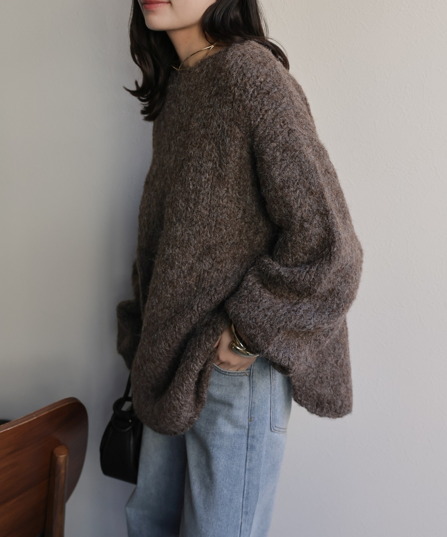 model：156cm 着用サイズ：FREE