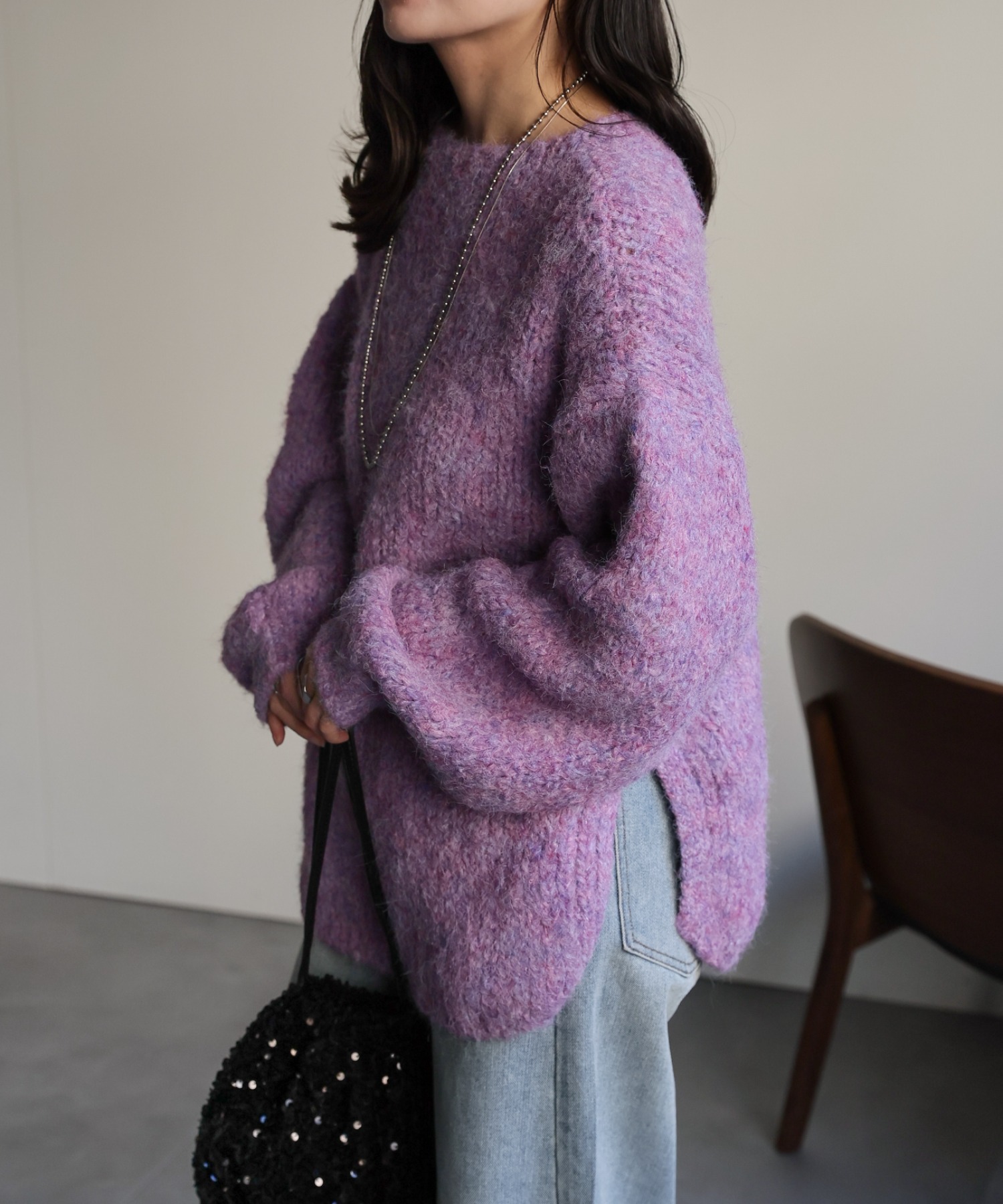 model：156cm 着用サイズ：FREE
