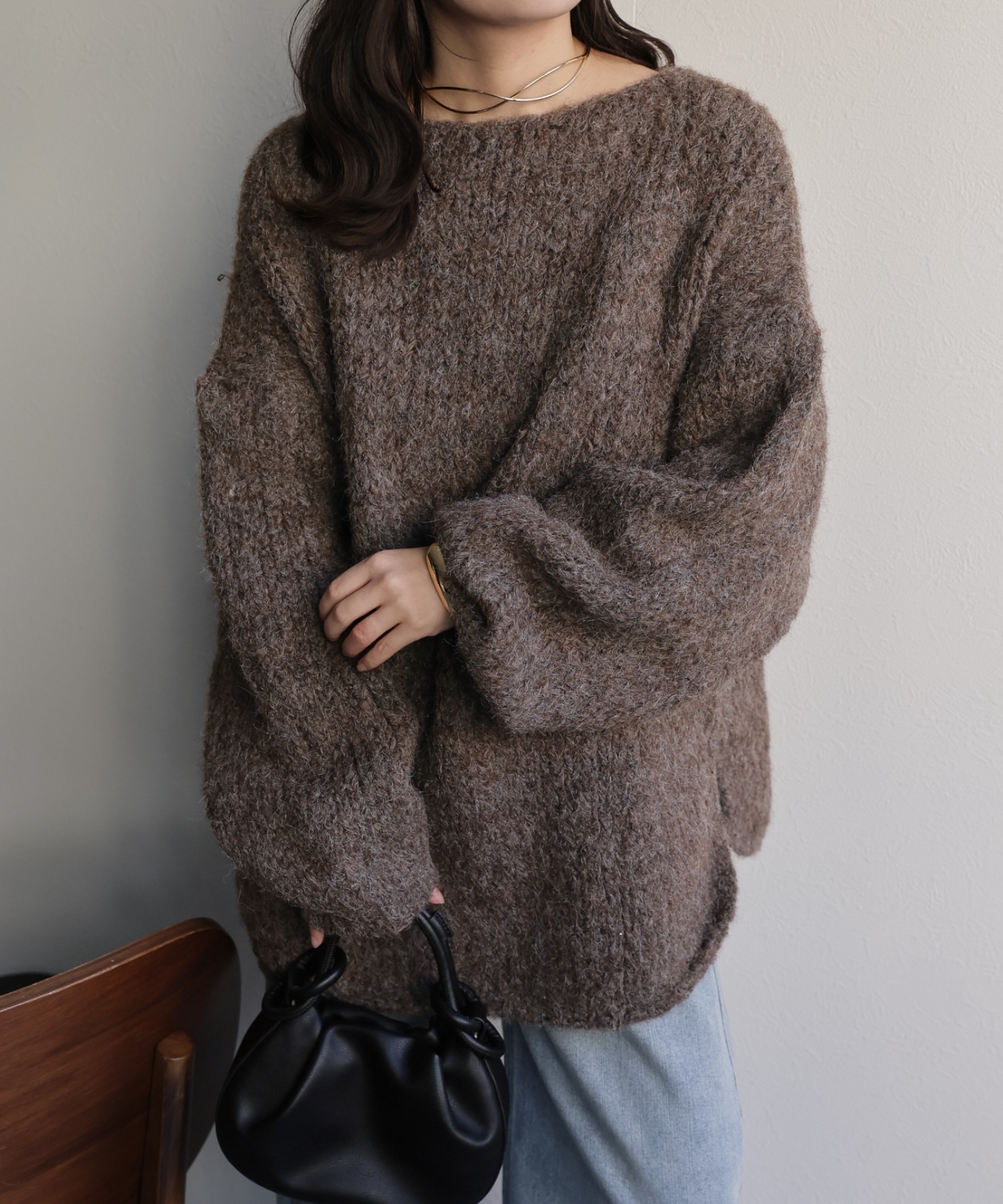 model：156cm 着用サイズ：FREE