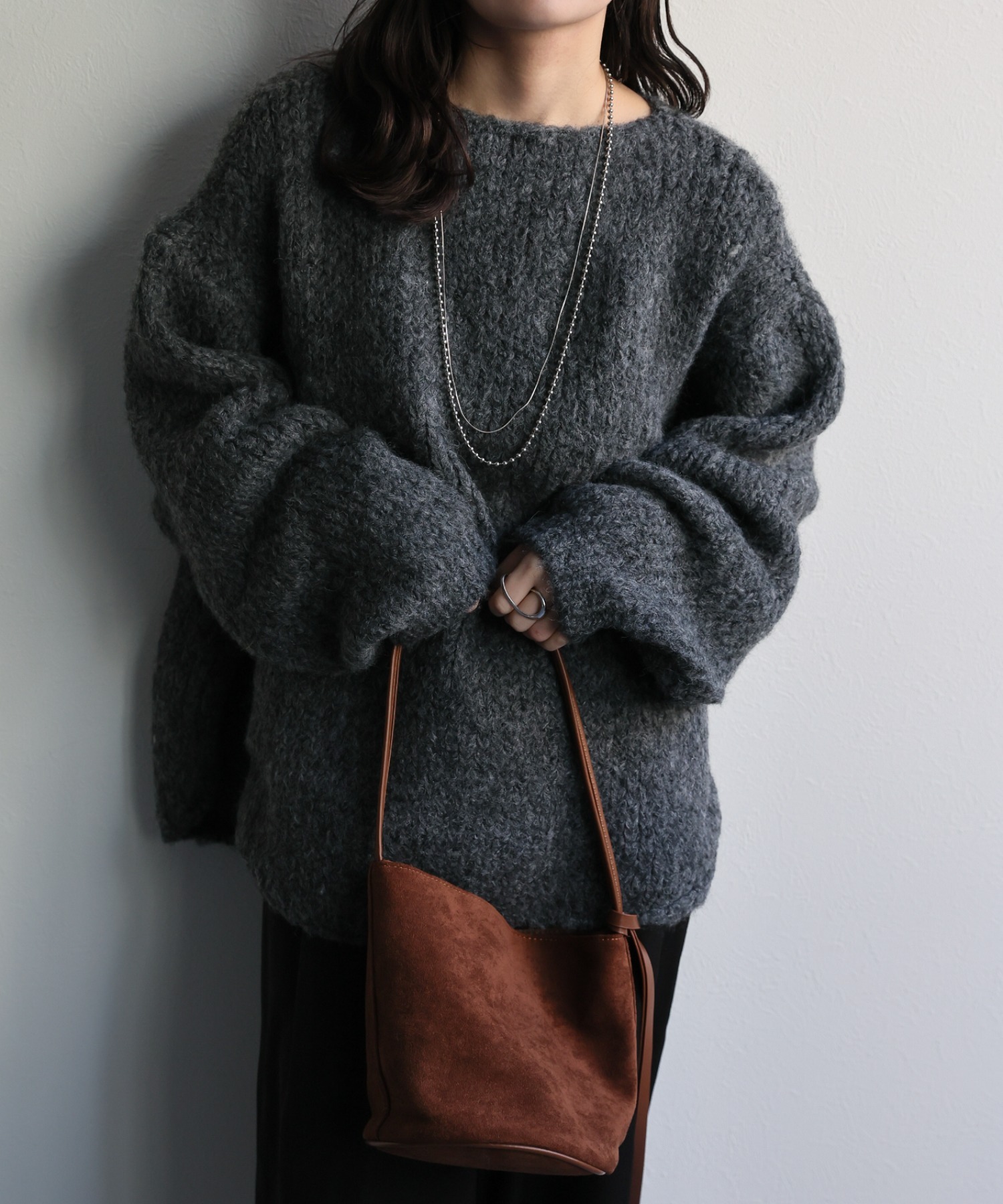model：156cm 着用サイズ：FREE