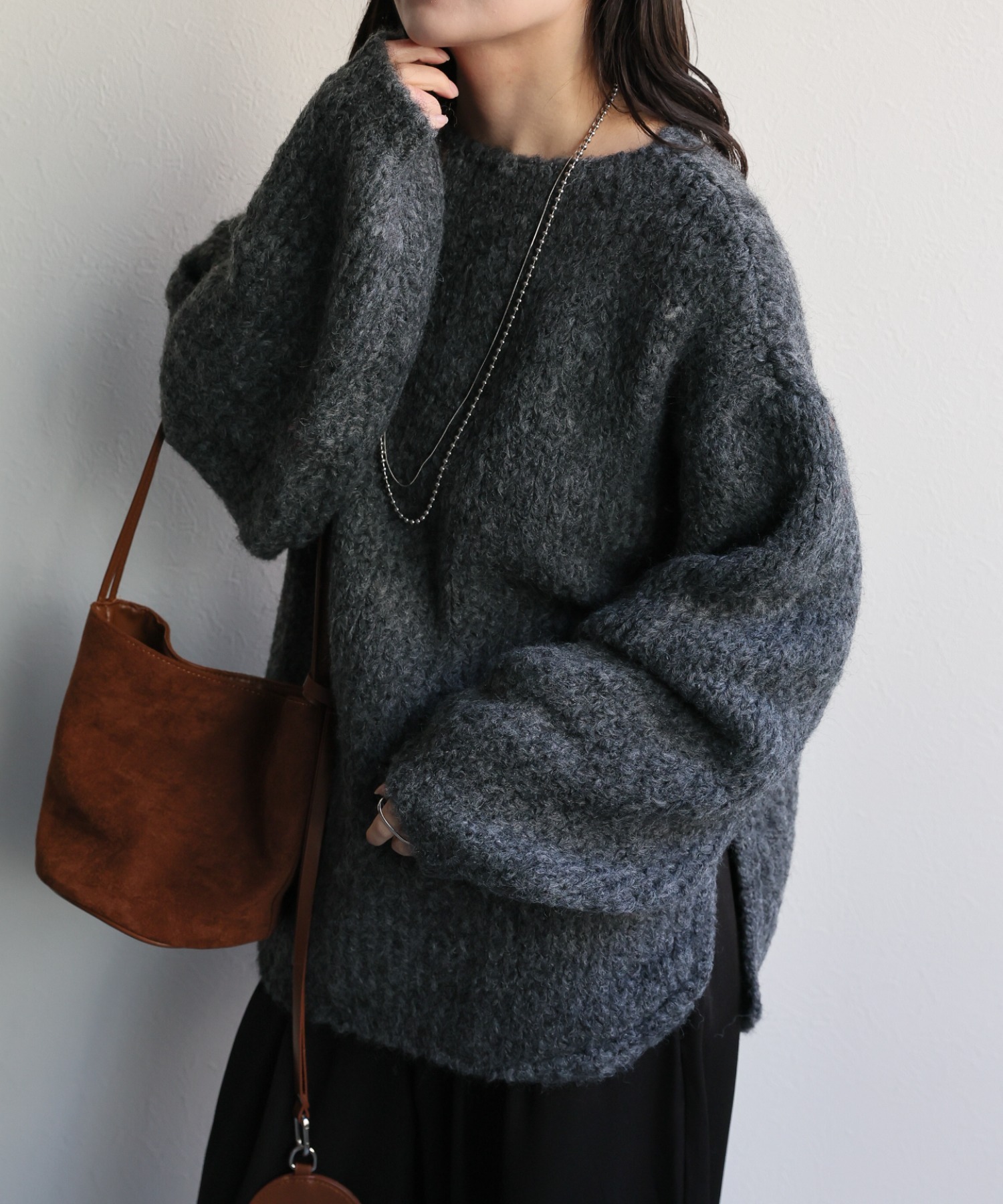 model：156cm 着用サイズ：FREE