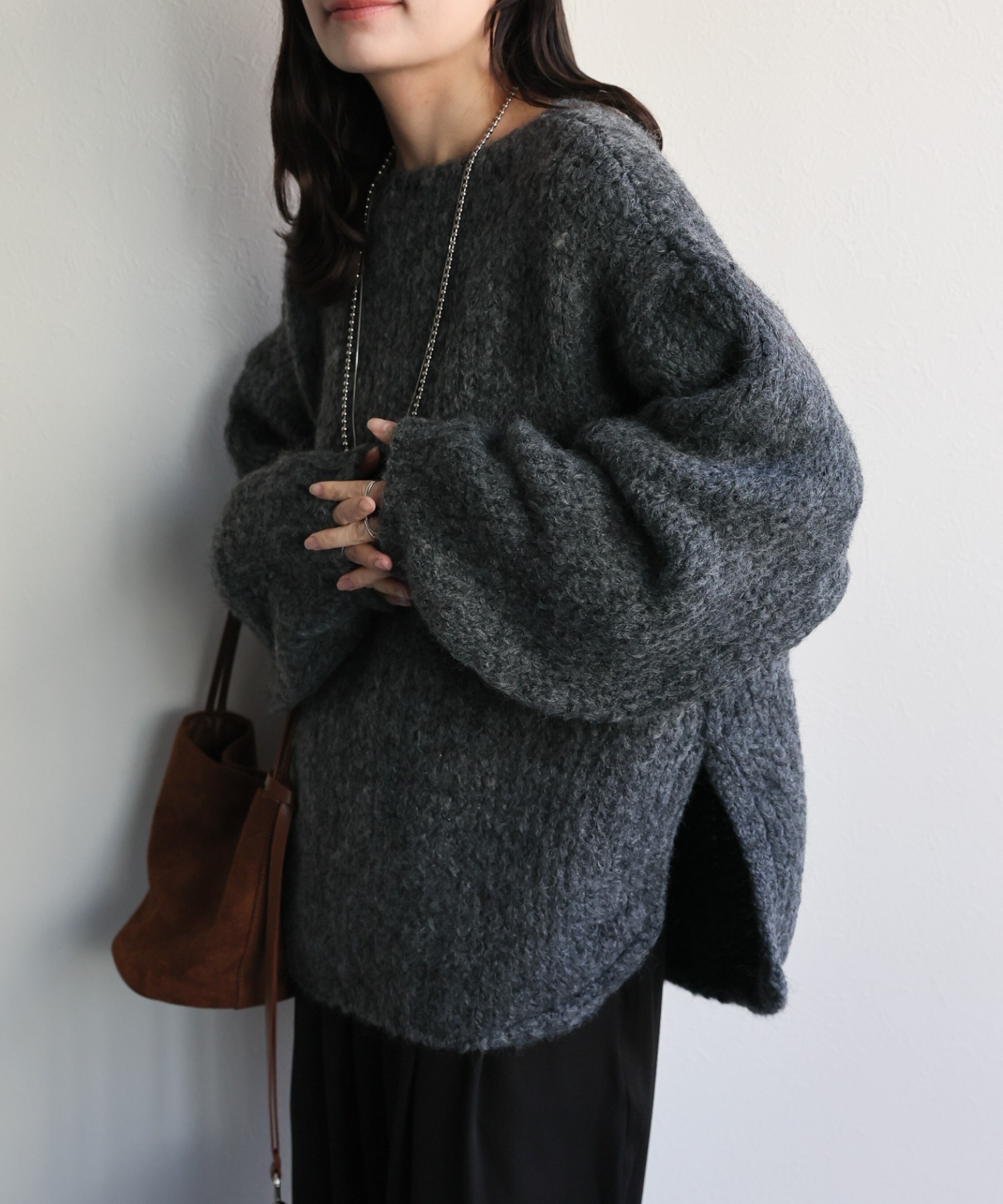 model：156cm 着用サイズ：FREE