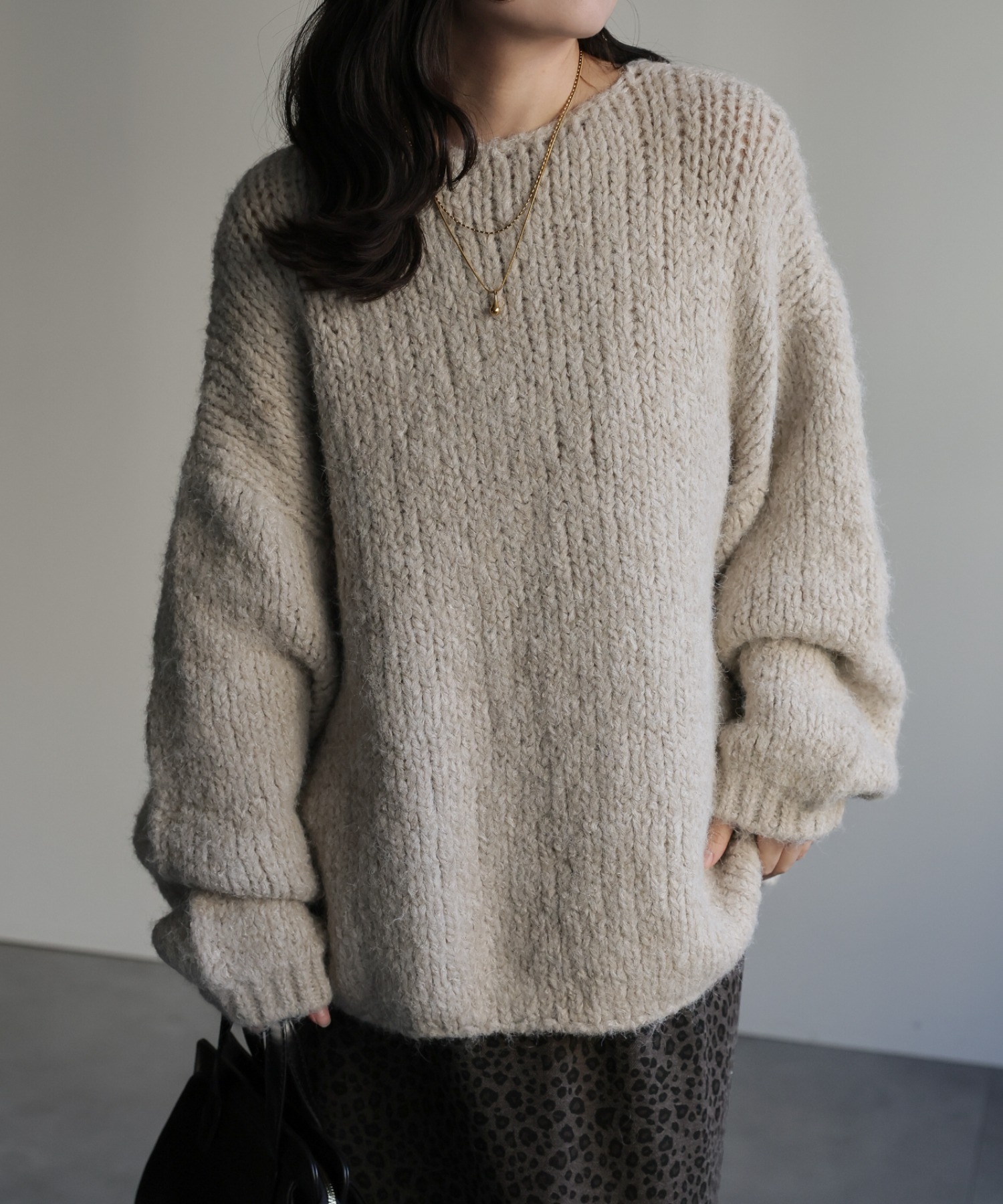 model：156cm 着用サイズ：FREE