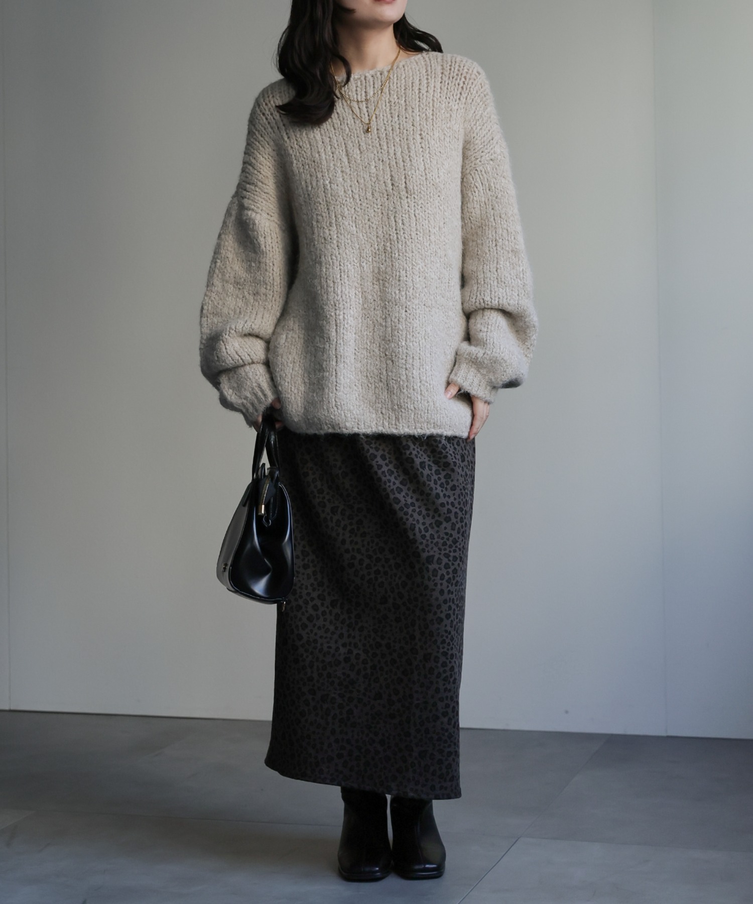model：156cm 着用サイズ：FREE