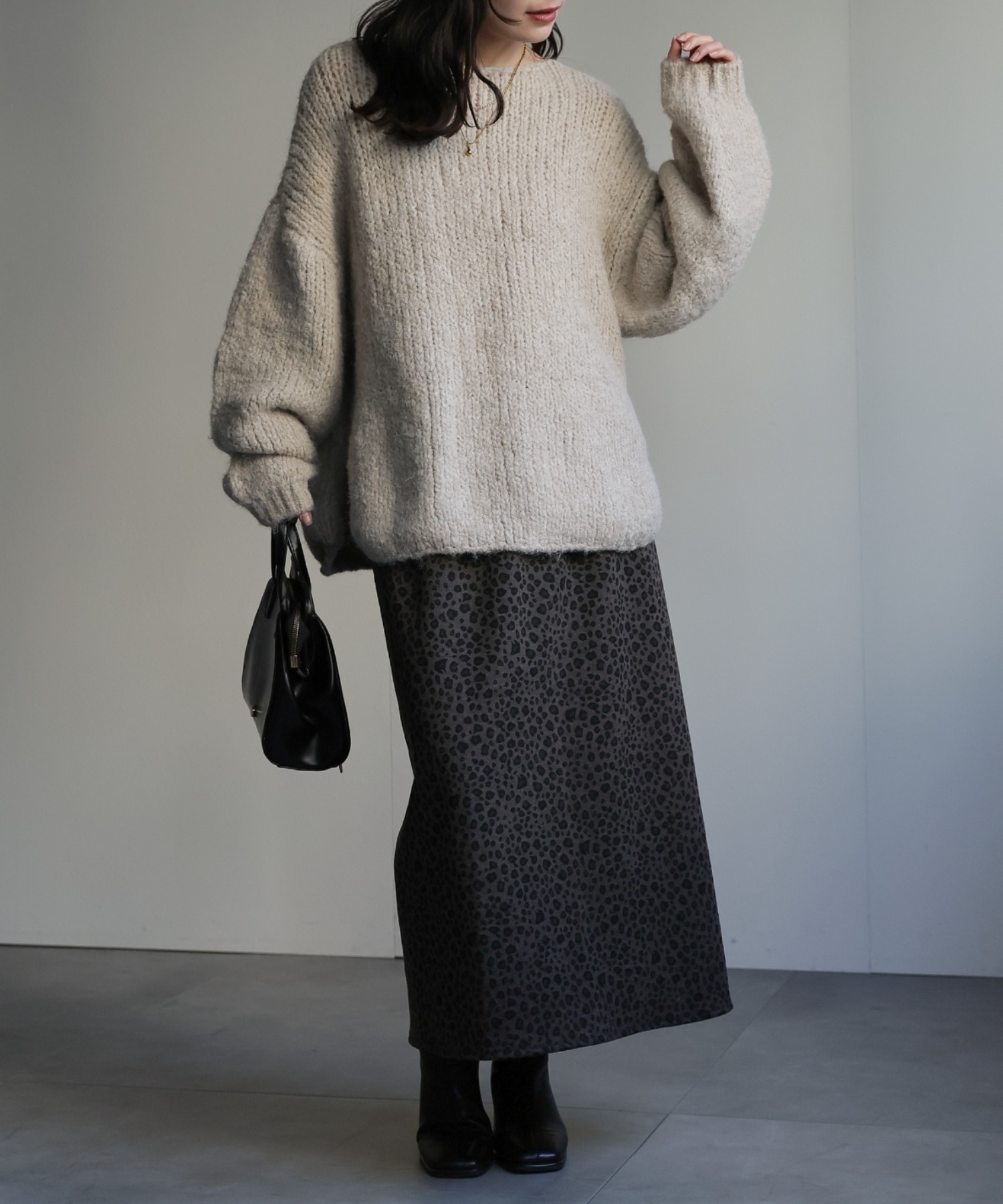 model：156cm 着用サイズ：FREE