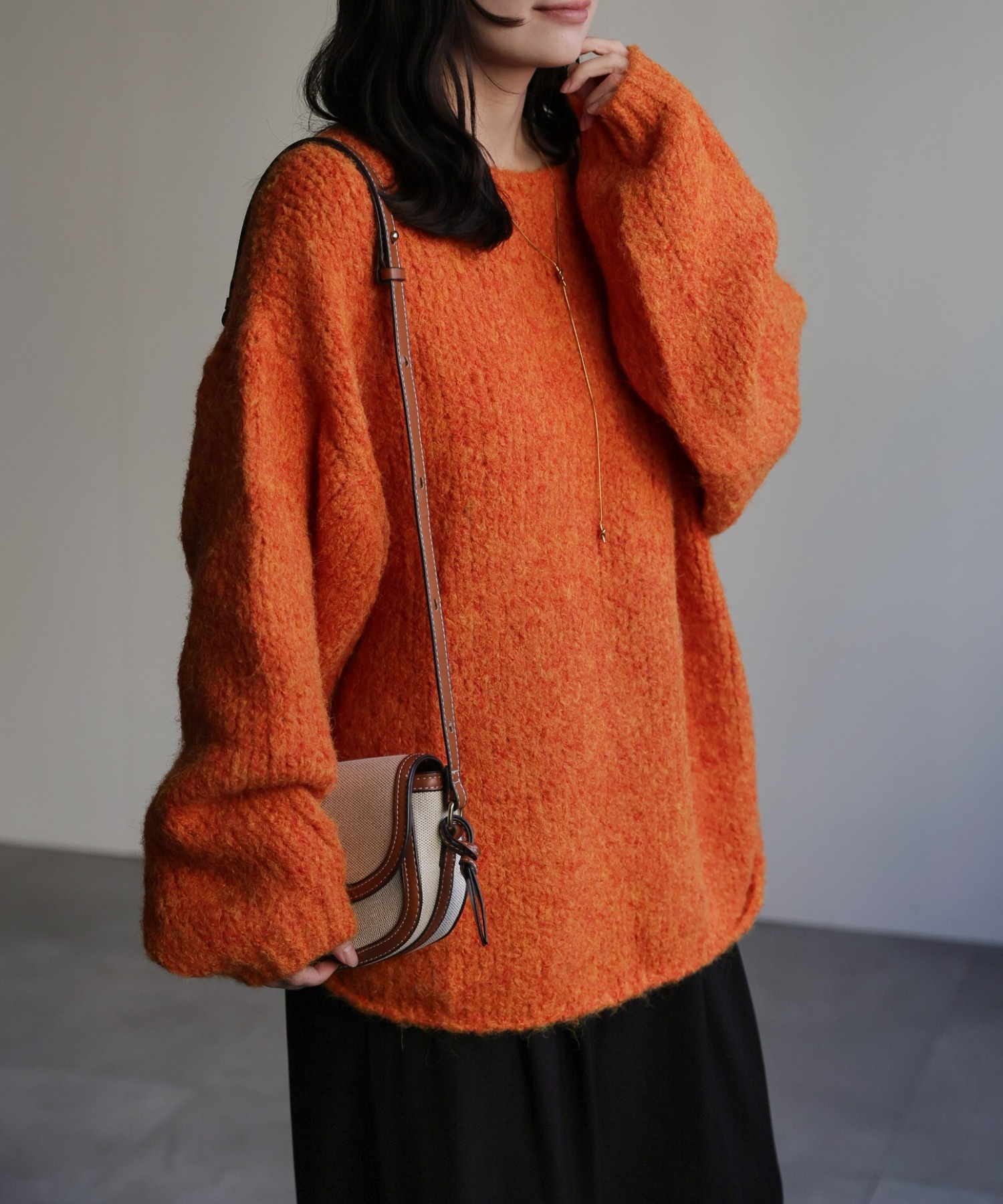 model：156cm 着用サイズ：FREE