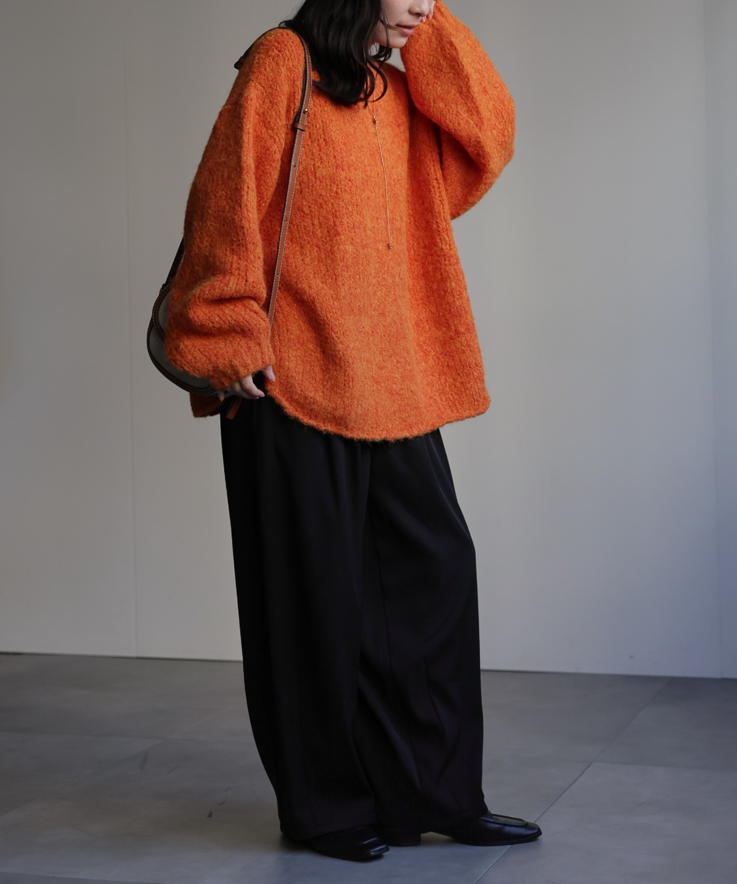 model：156cm 着用サイズ：FREE
