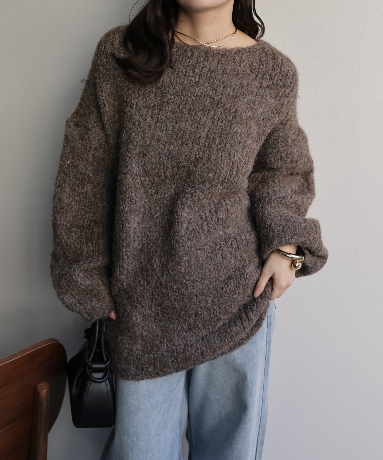 model：156cm 着用サイズ：FREE