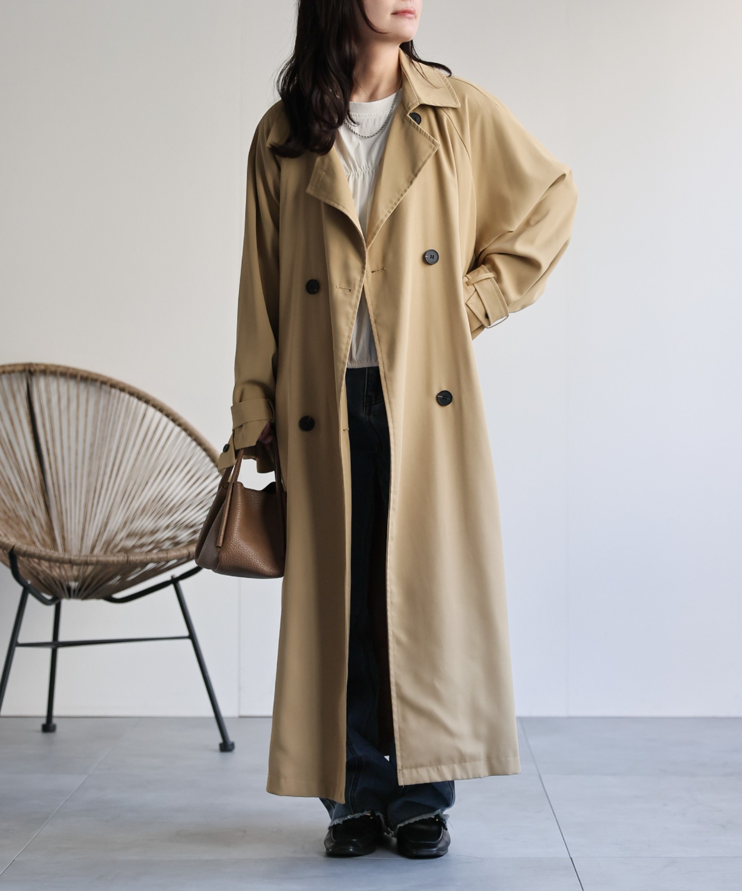 model：156cm 着用サイズ：FREE