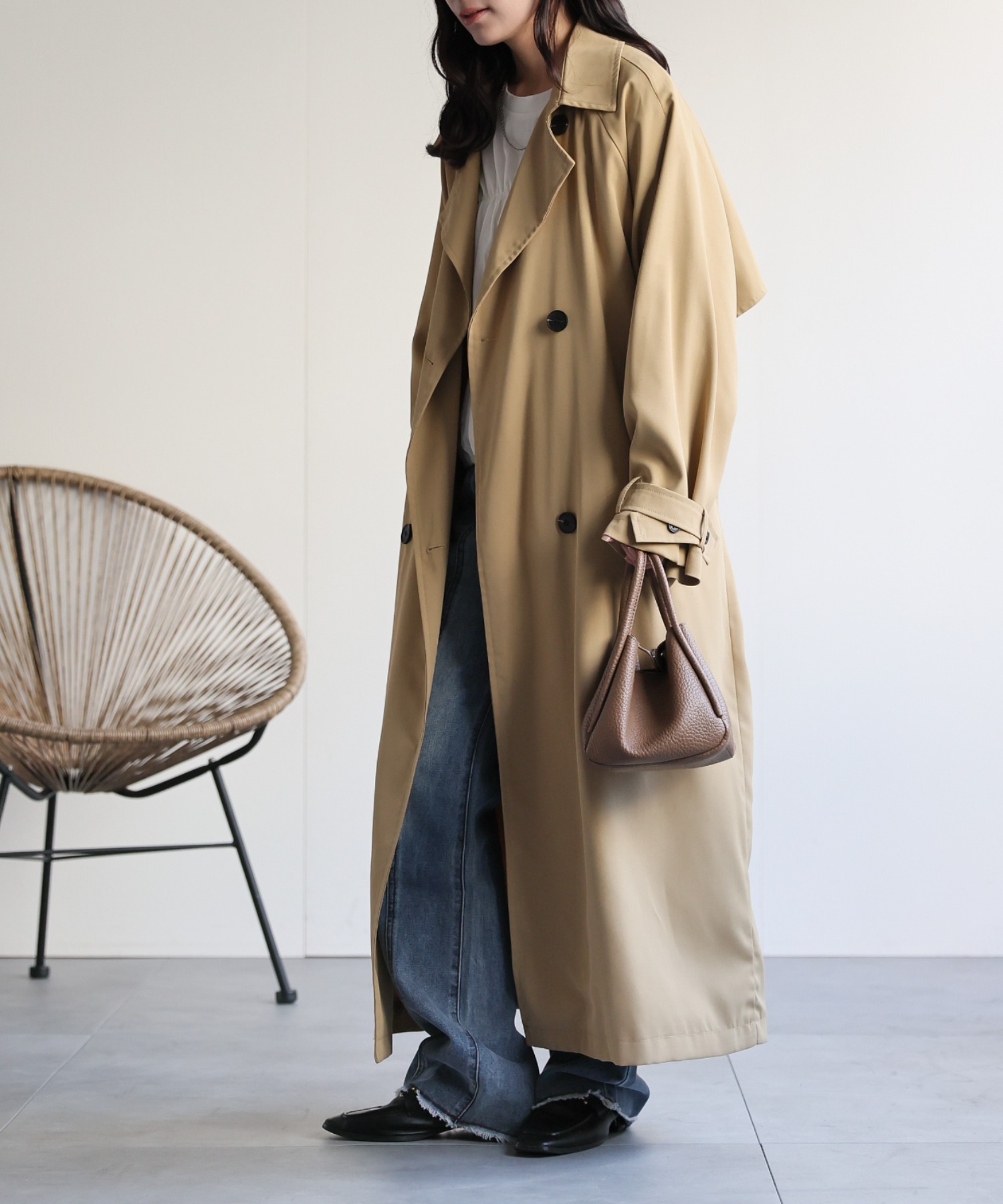model：156cm 着用サイズ：FREE