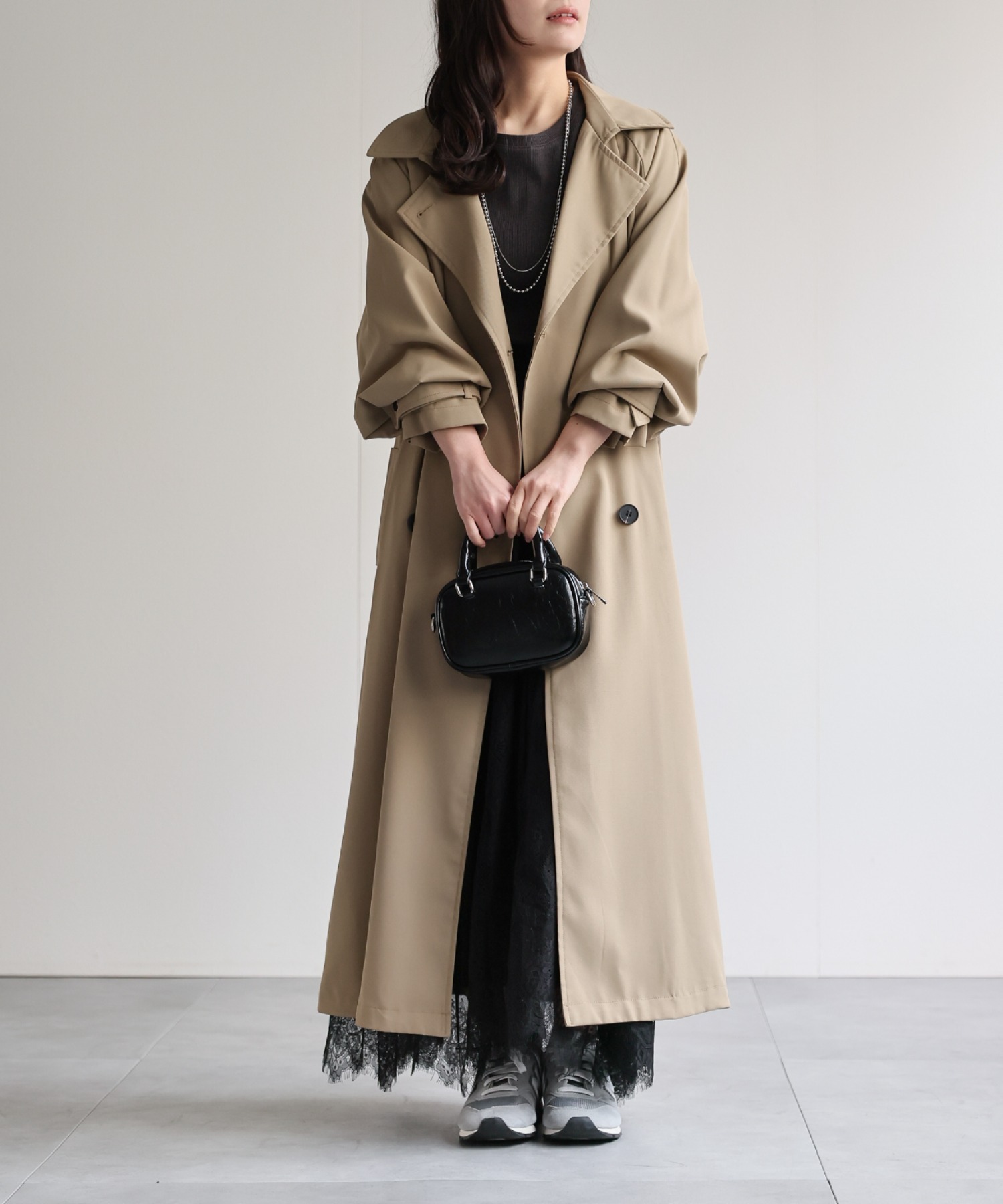 model：156cm 着用サイズ：FREE
