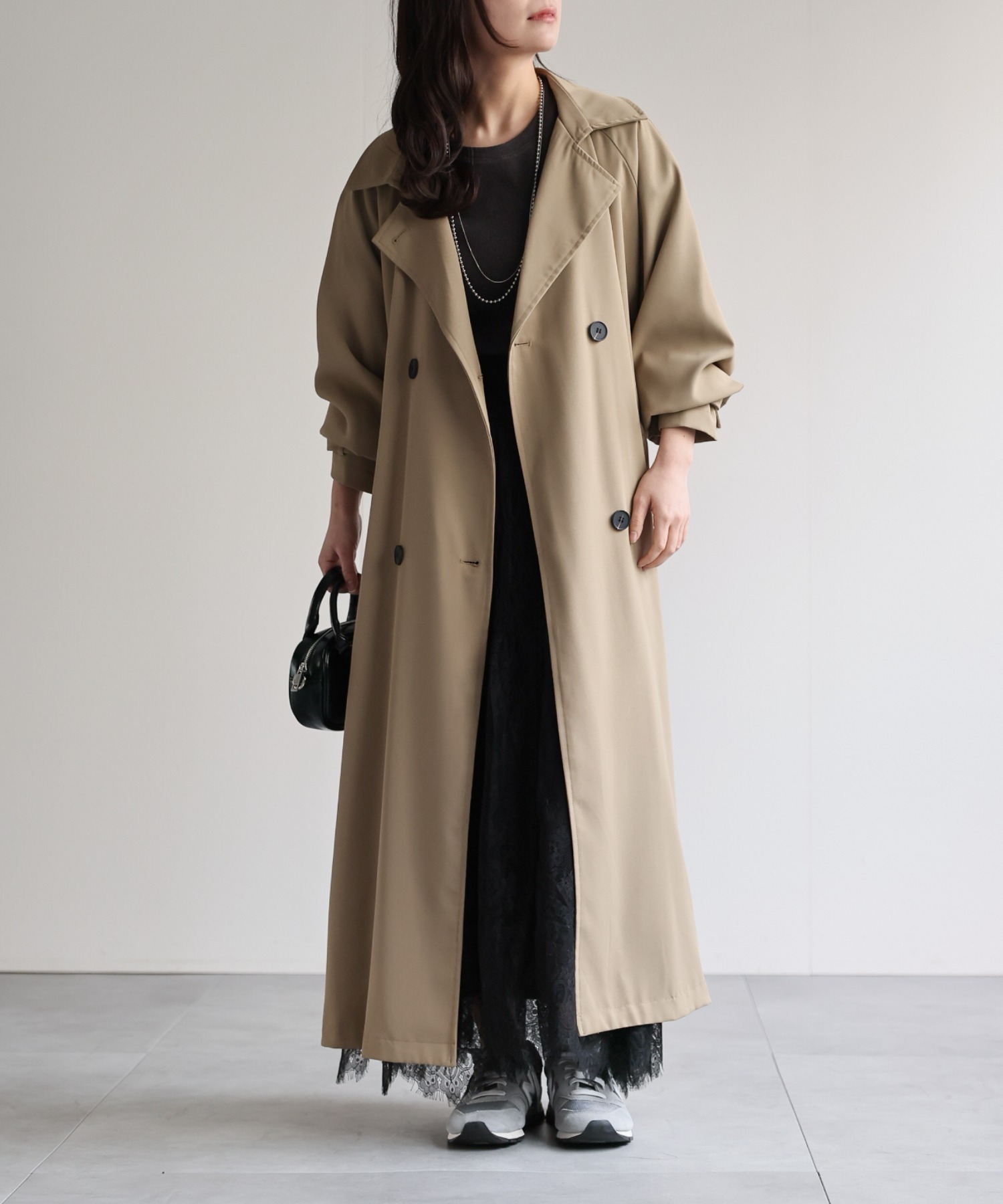 model：156cm 着用サイズ：FREE