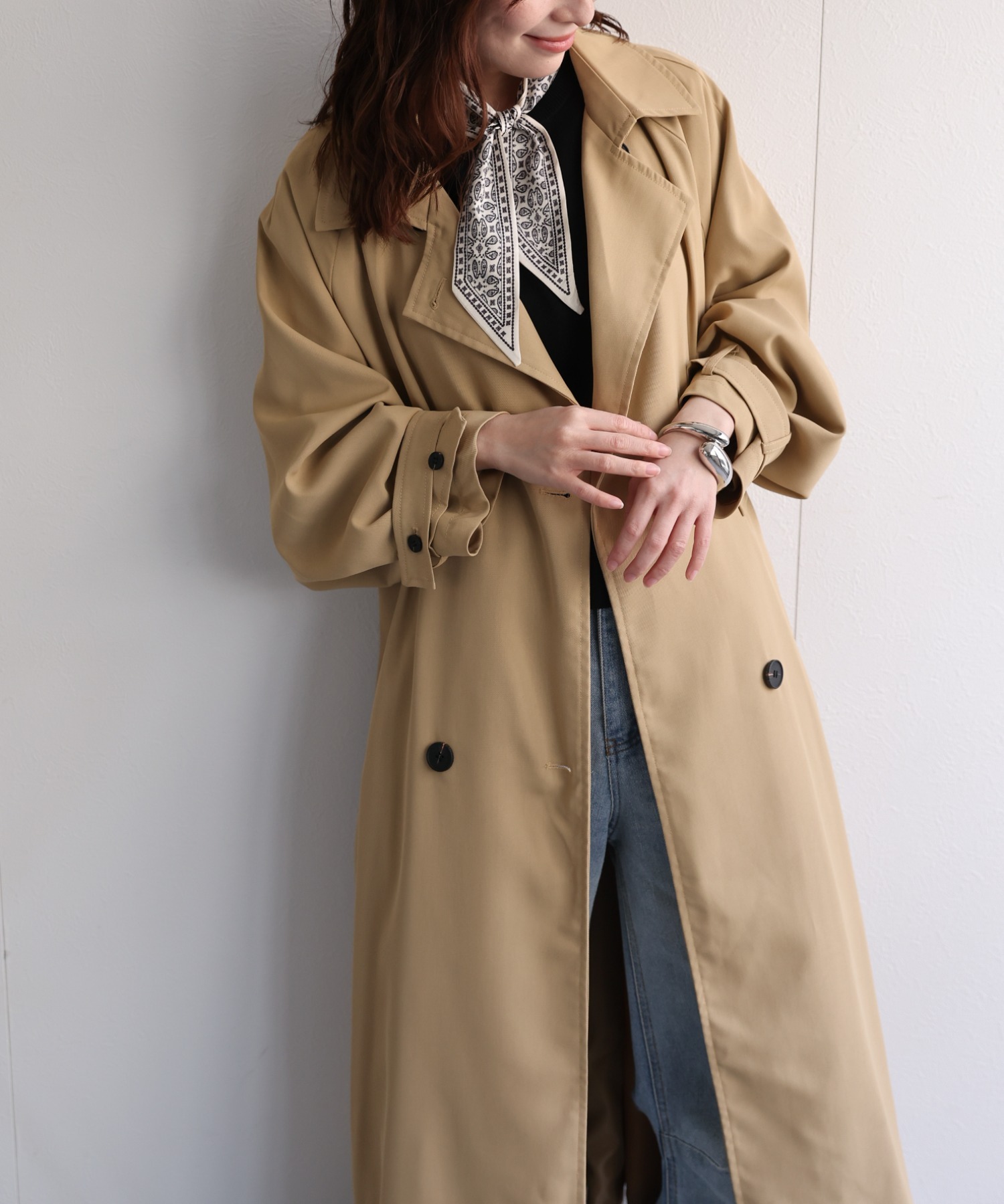 model：156cm 着用サイズ：FREE