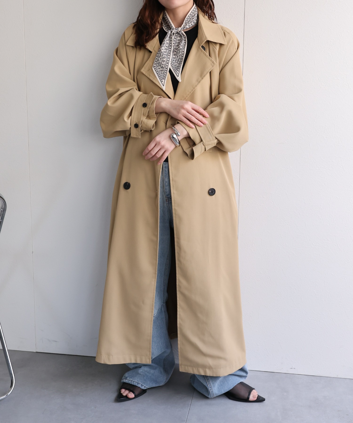 model：156cm 着用サイズ：FREE
