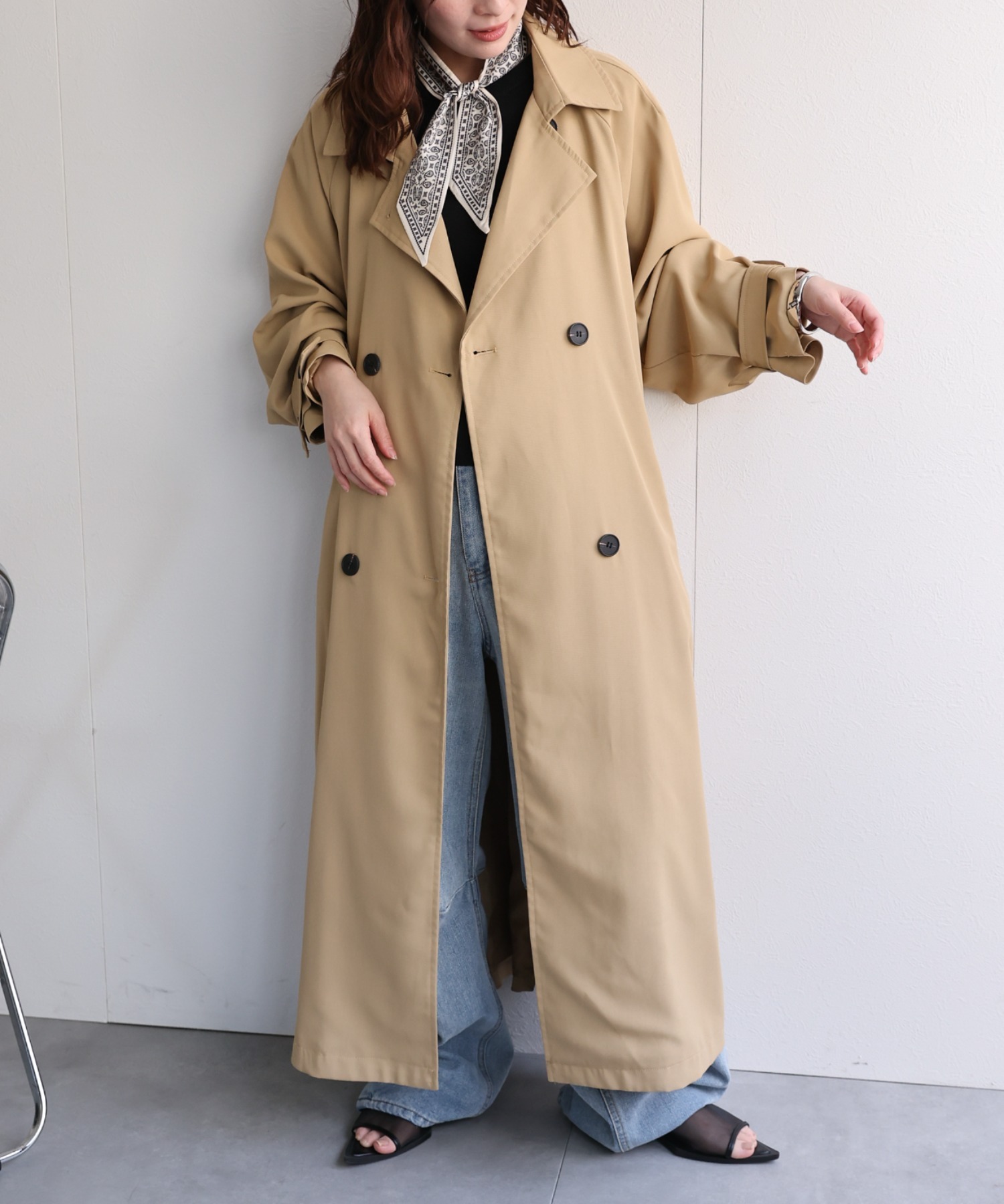 model：156cm 着用サイズ：FREE