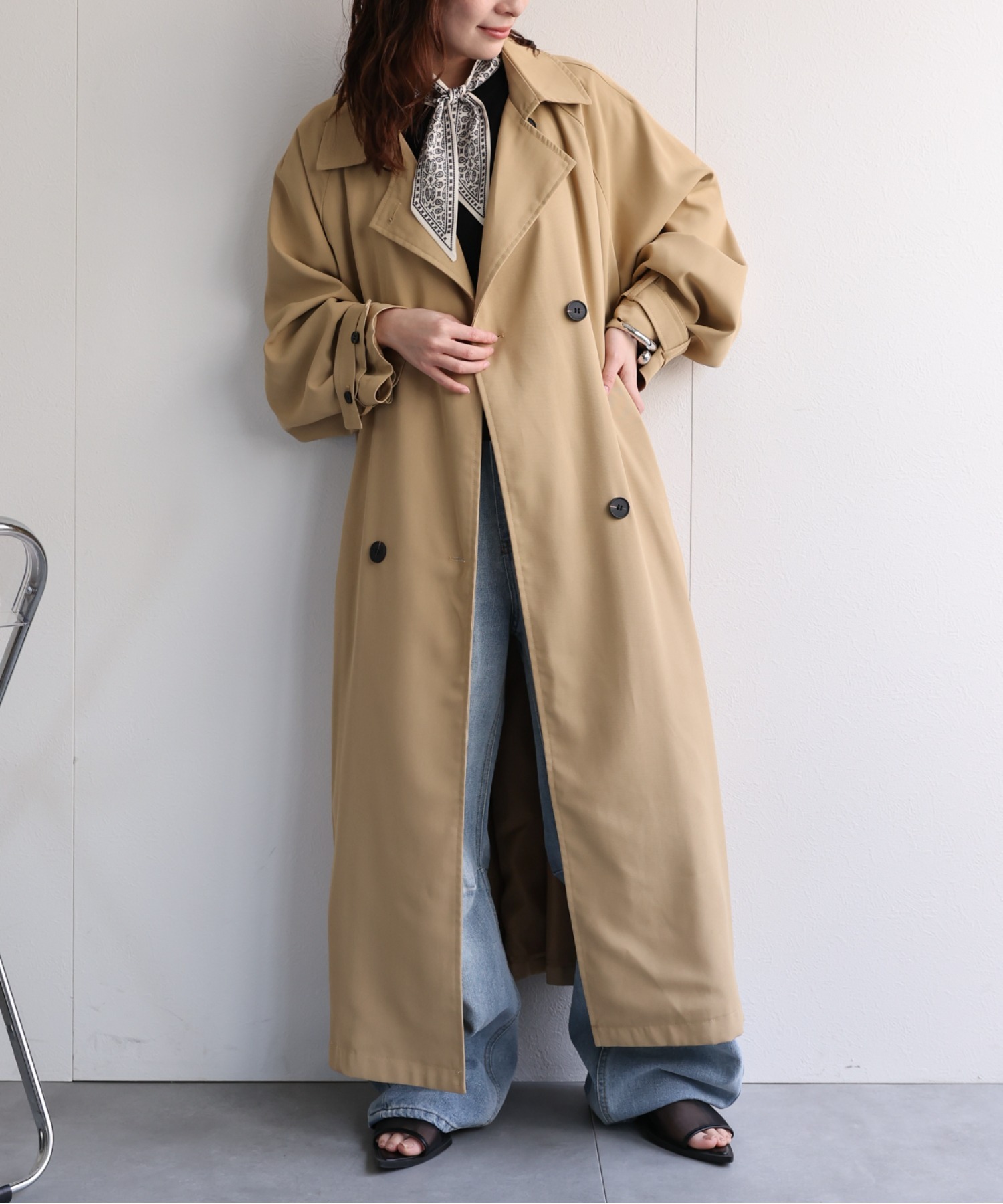 model：156cm 着用サイズ：FREE