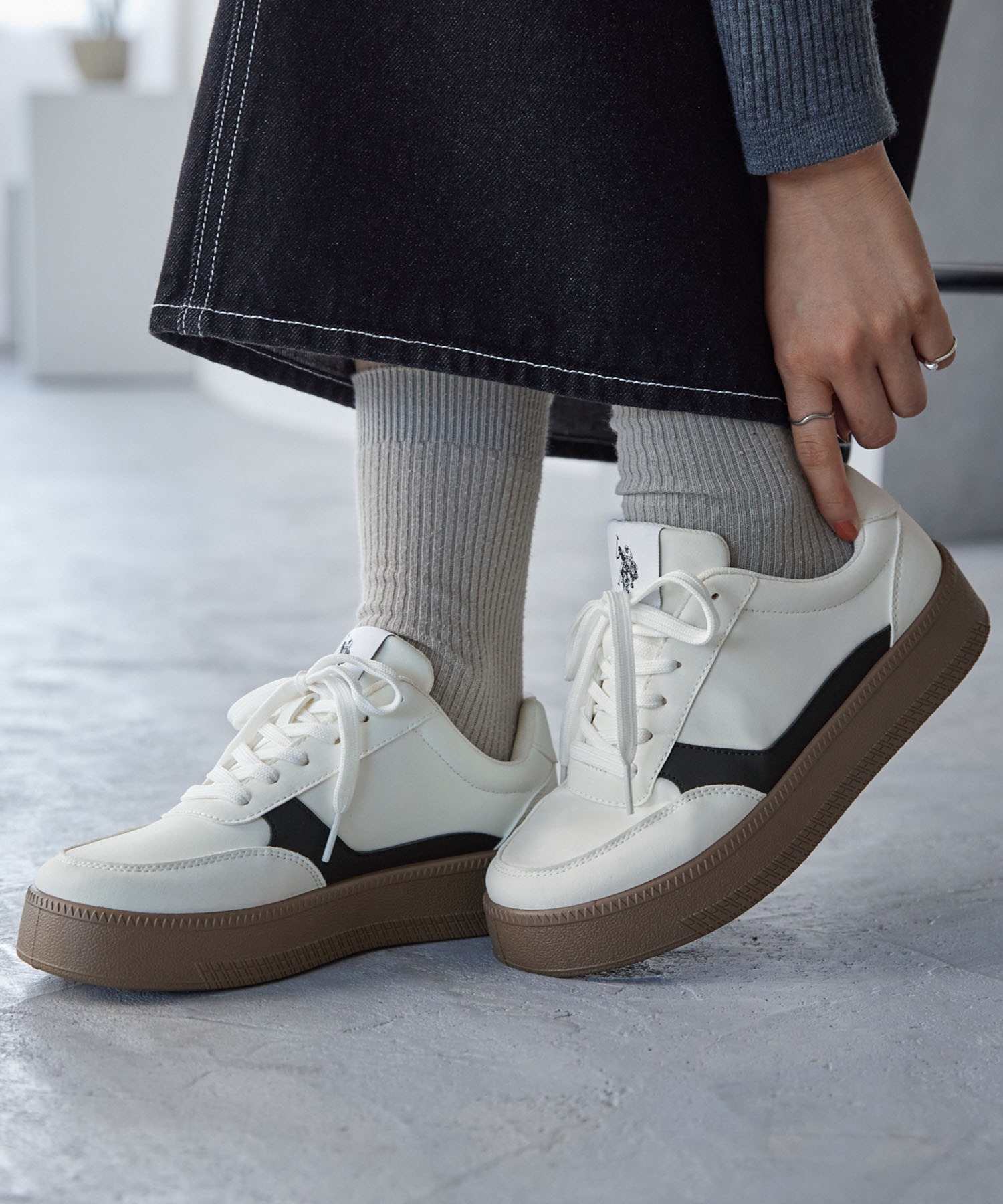 【未使用】U.S. POLO ASSN M 撥水性 ロゴ ユニセックス U.S. POLO ASSN.（ユーエスポロアッスン） US.POLO ASSN. ロンT T