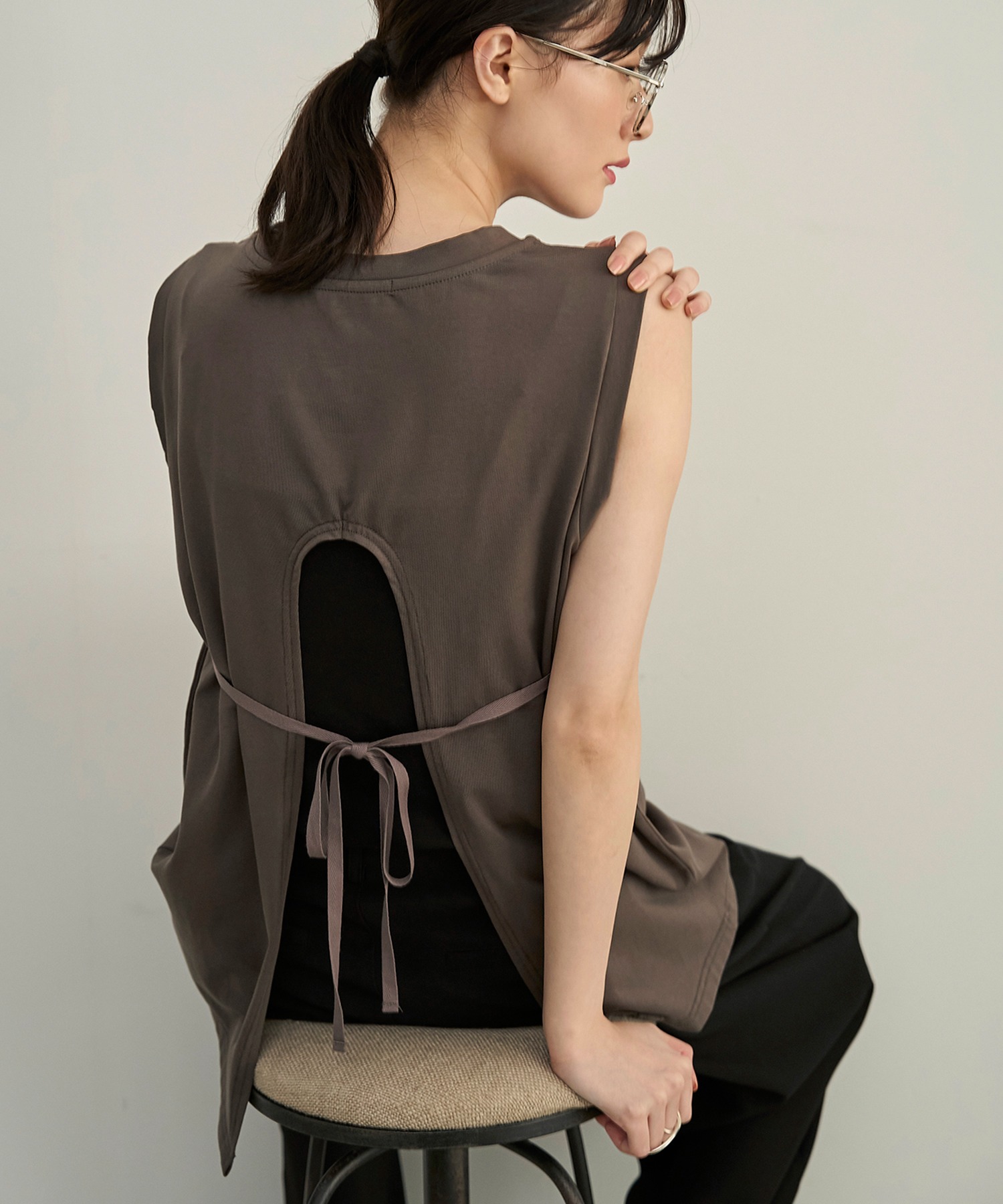 model：H166　着用サイズ：F