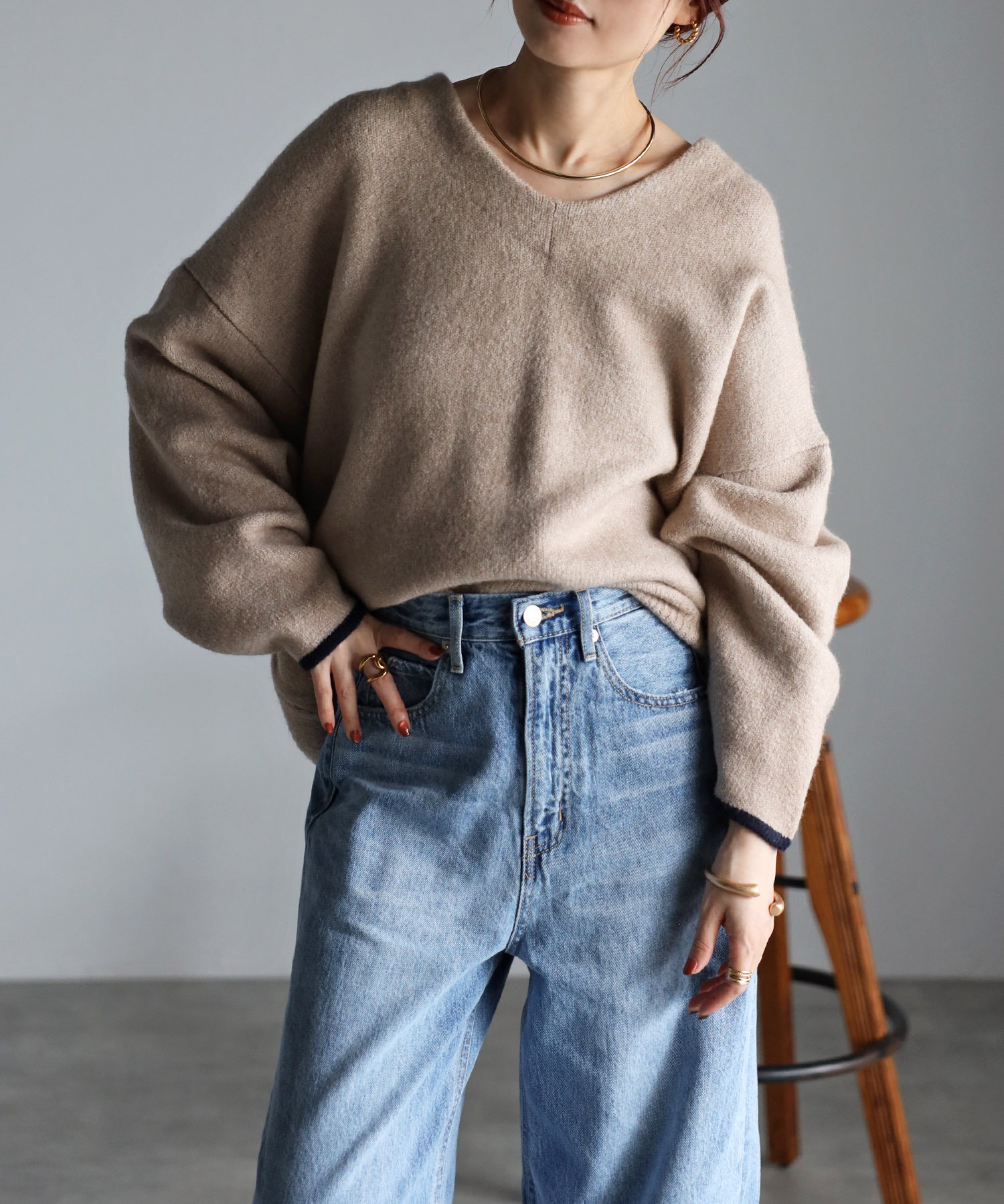 model：H158 着用サイズ：FREE
