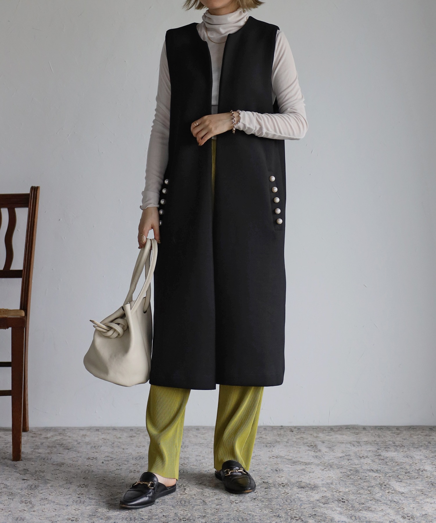model：H158 着用サイズ：FREE