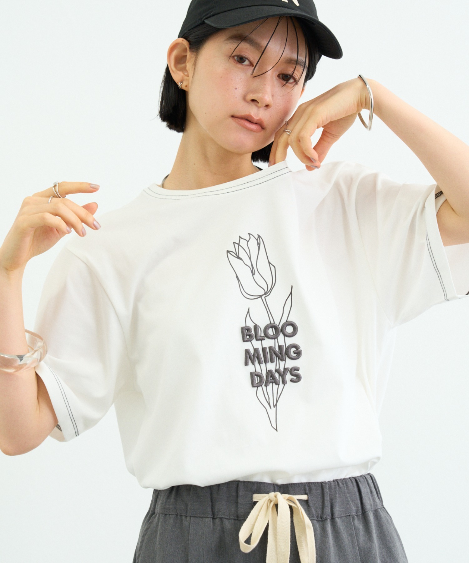 ZOZO лимитированная футболка с охлаждающей вставкой, принт «刺繍 Tee»