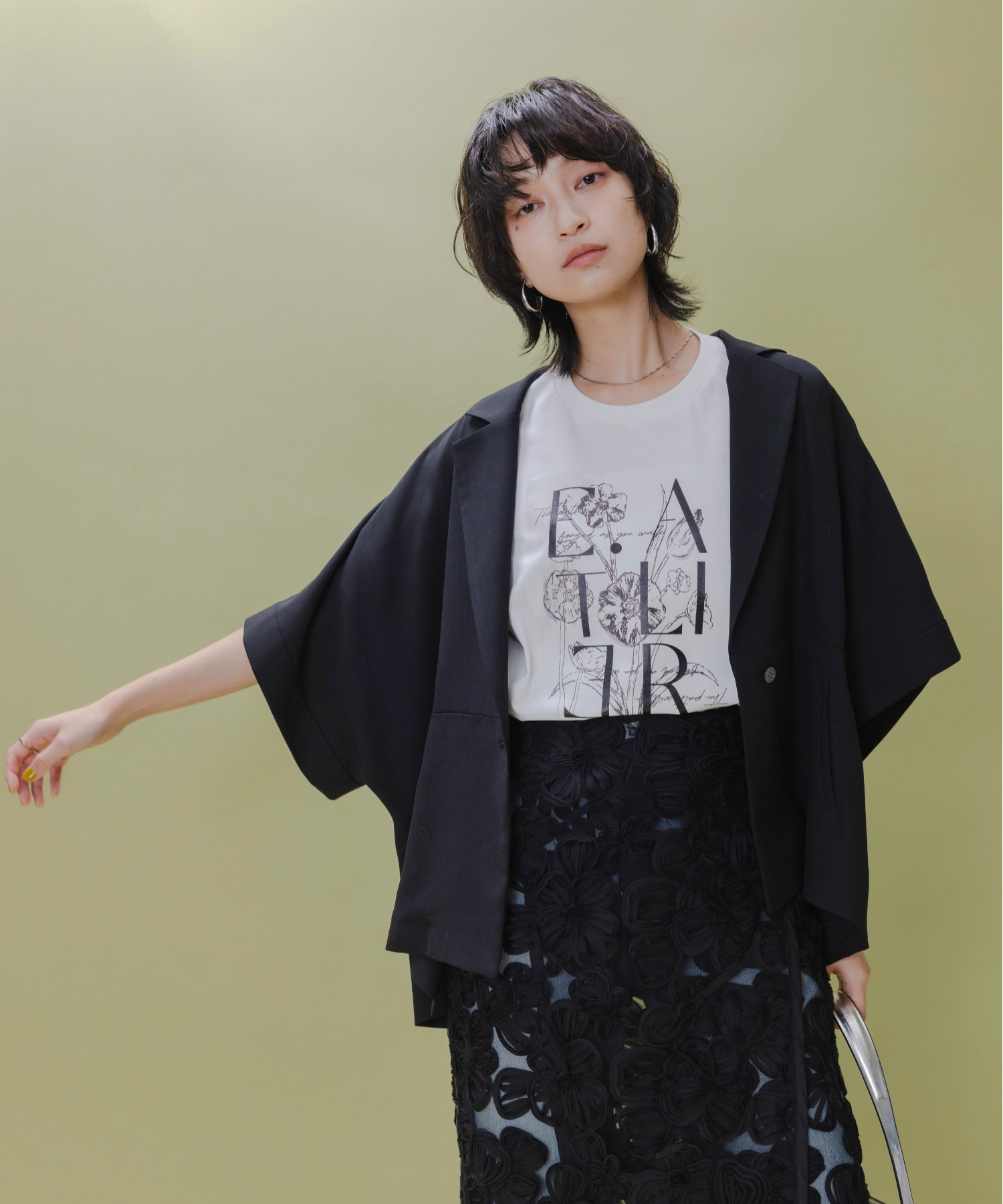 Eimee Law ハーフスリーブ ジレジャケット ハーフスリーブ ジレジャケット Eimee Law│Eimee Law & LHELBIE
