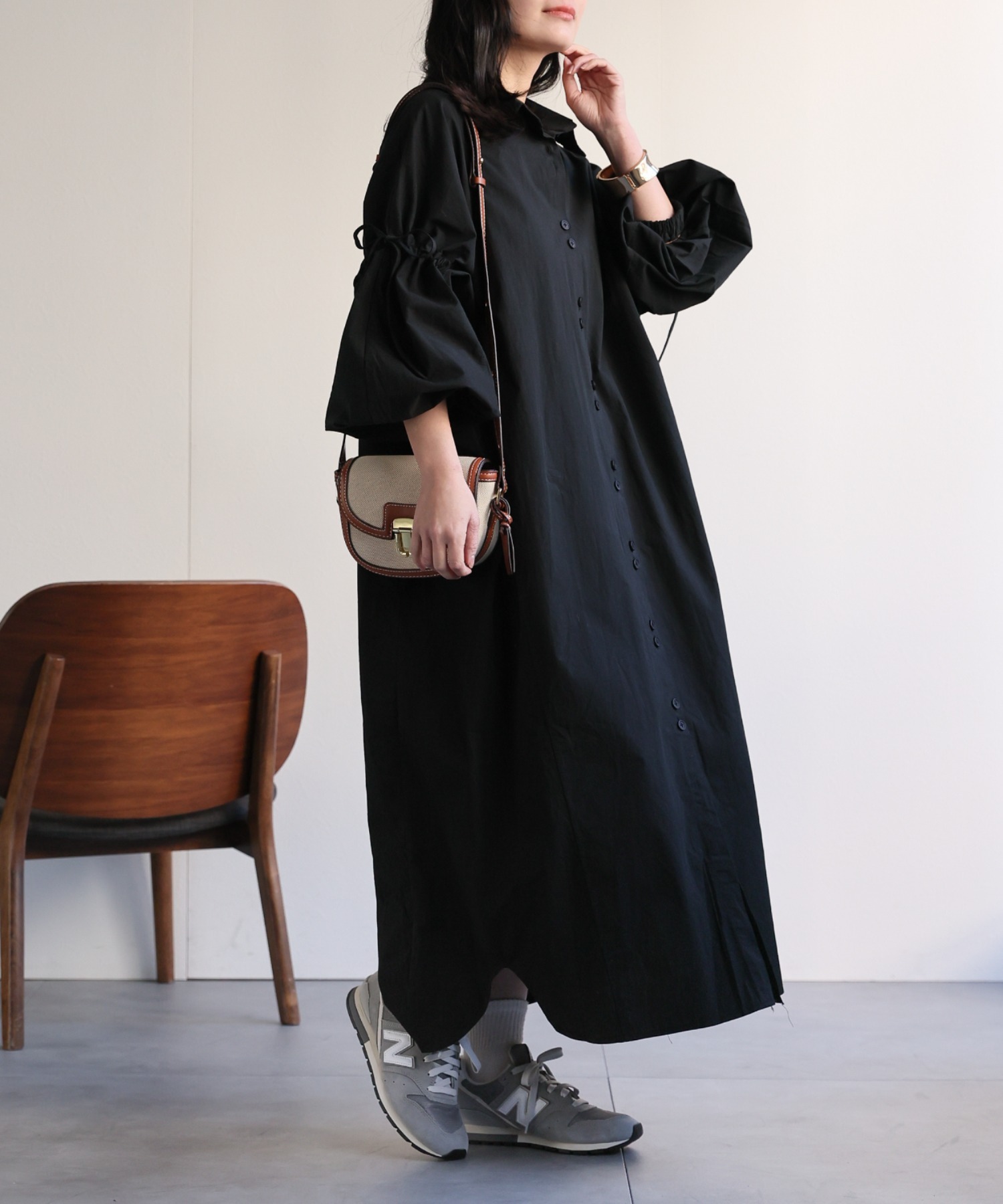 model：156cm 着用サイズ：FREE