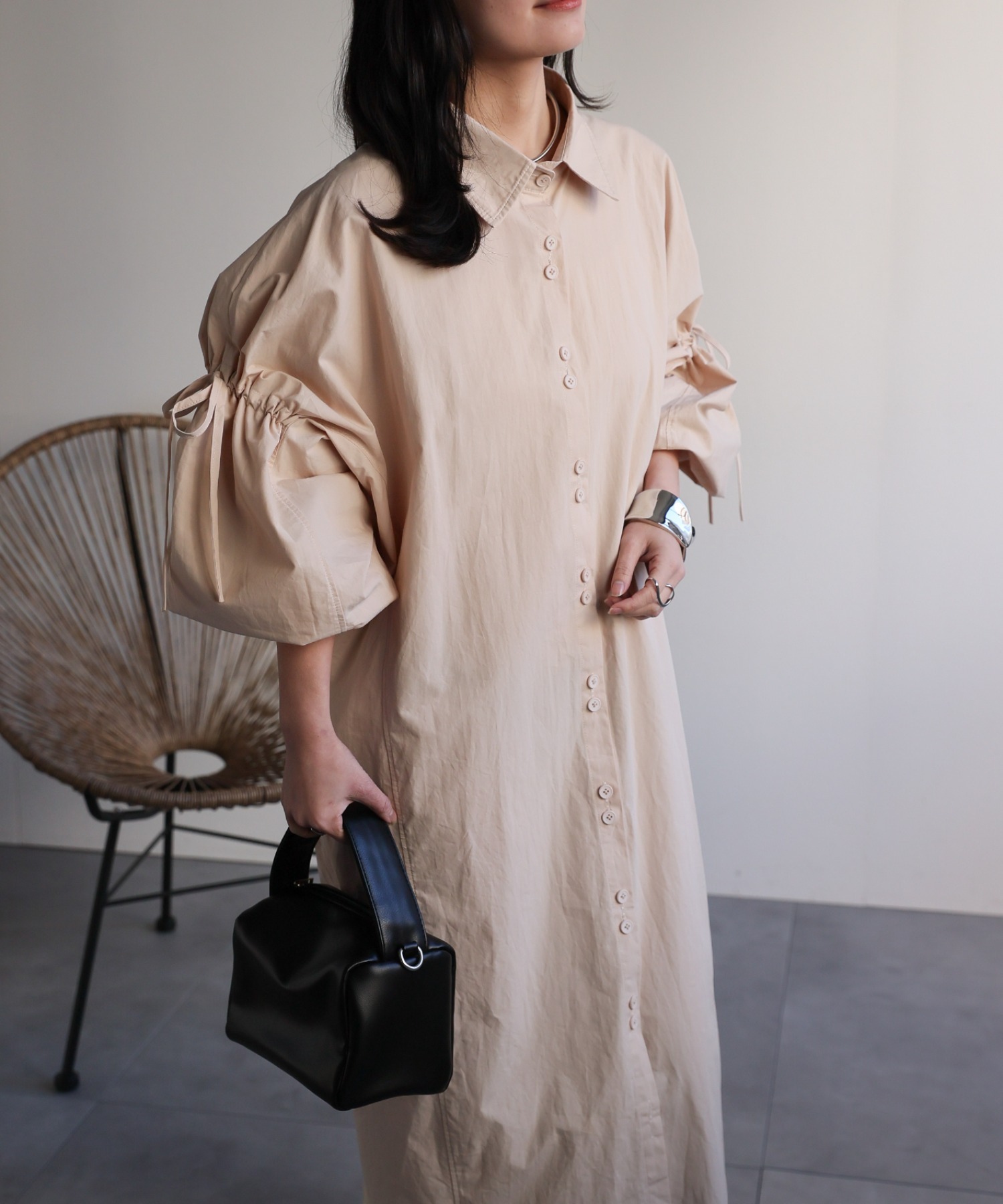 model：156cm 着用サイズ：FREE