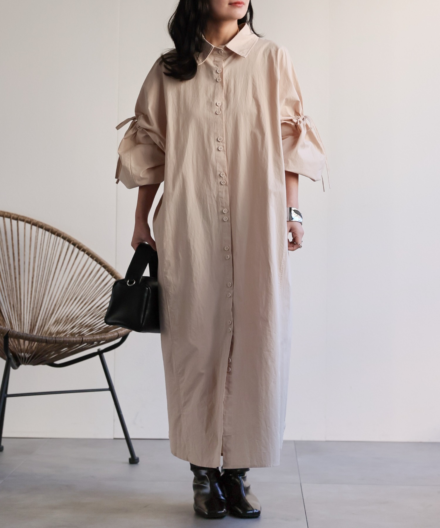model：156cm 着用サイズ：FREE