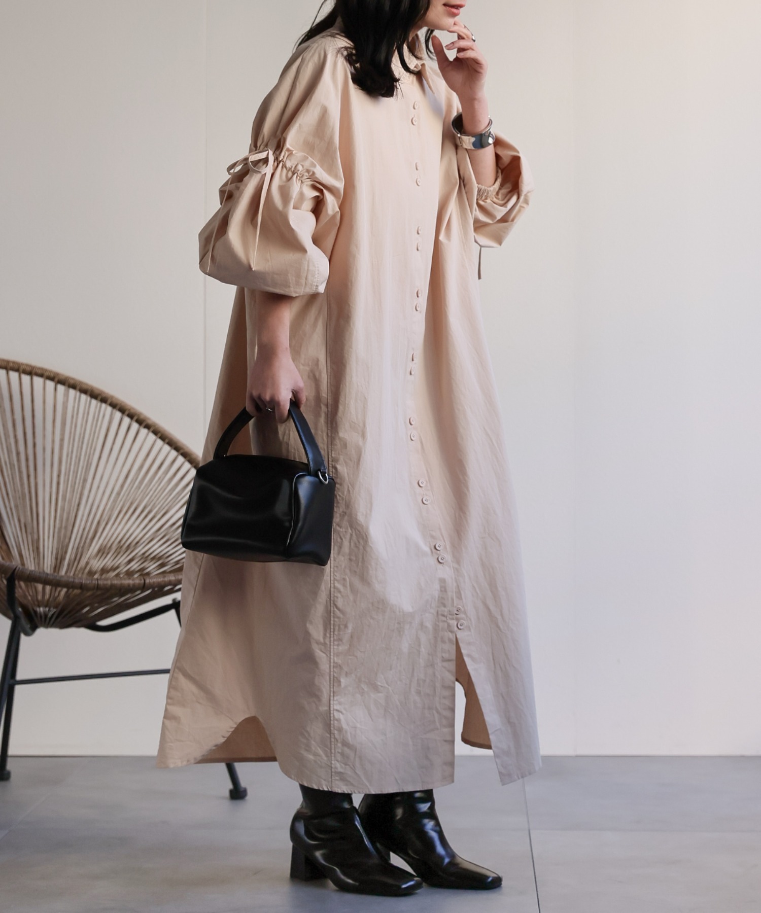 model：156cm 着用サイズ：FREE