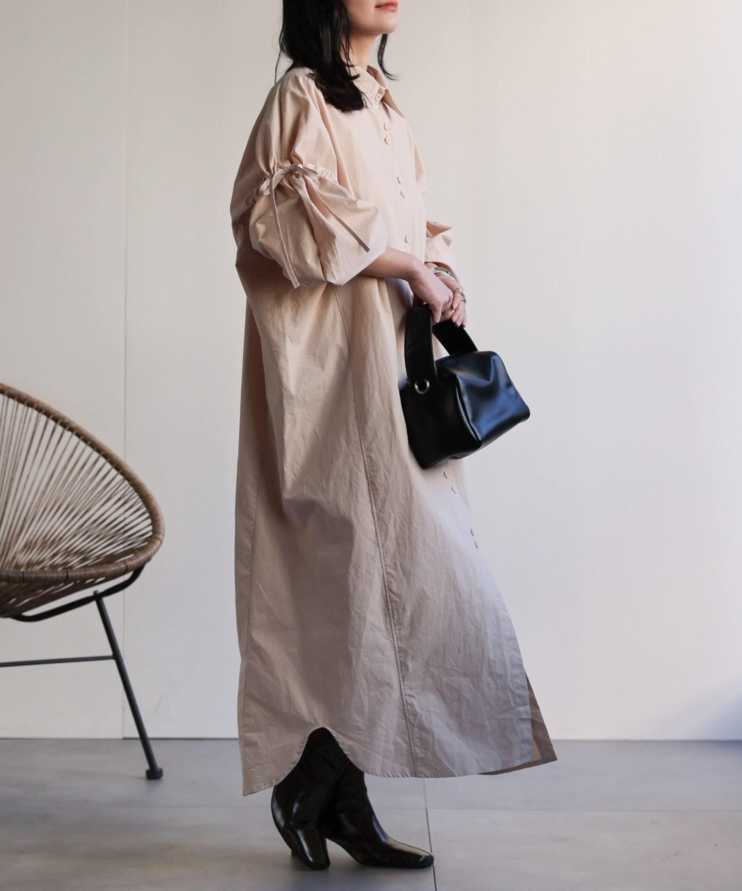 model：156cm 着用サイズ：FREE