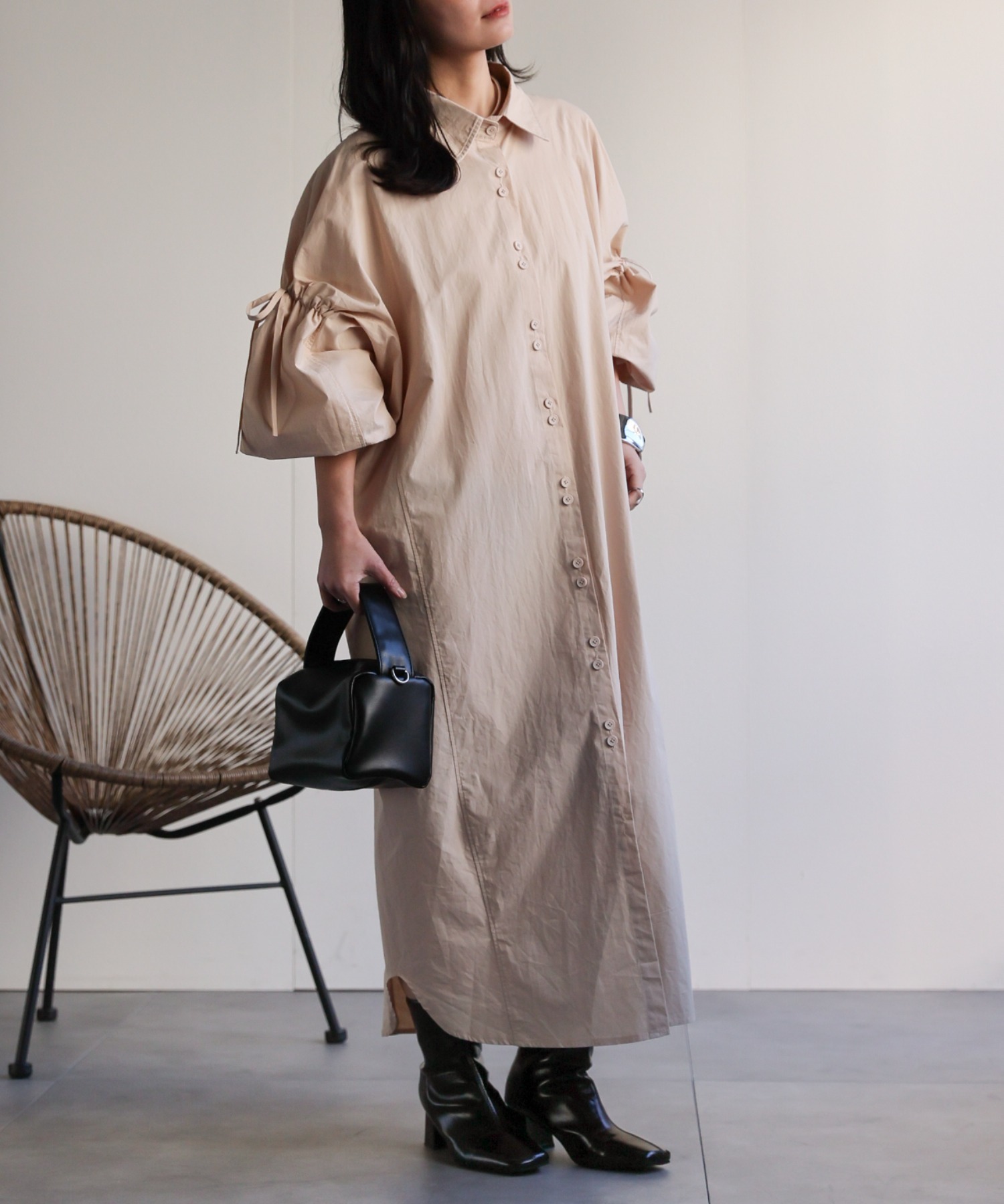 model：156cm 着用サイズ：FREE