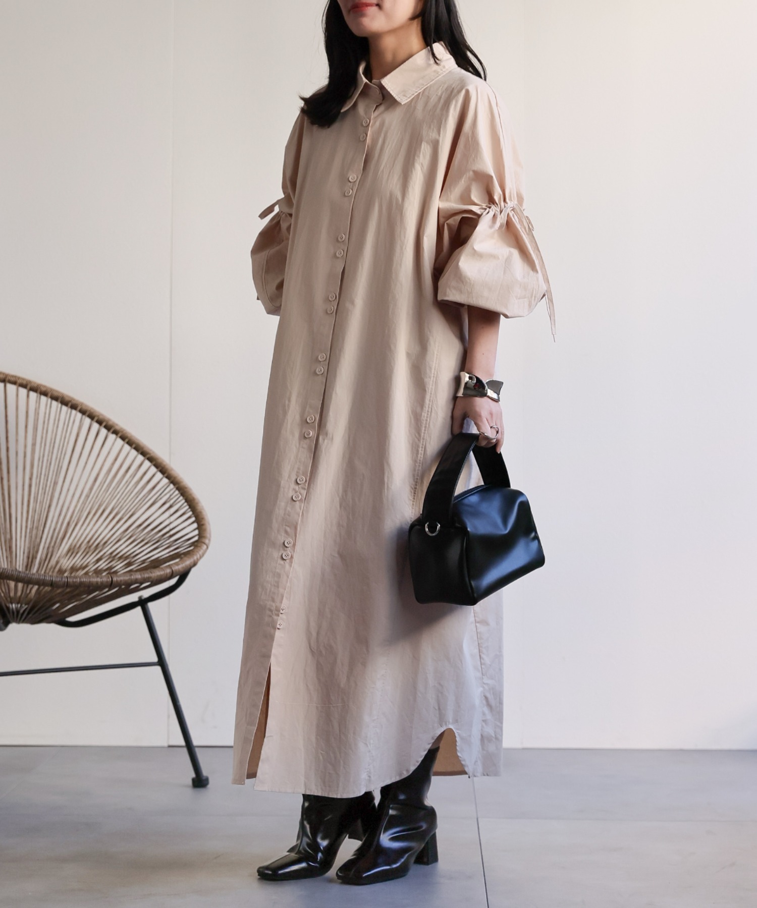 model：156cm 着用サイズ：FREE