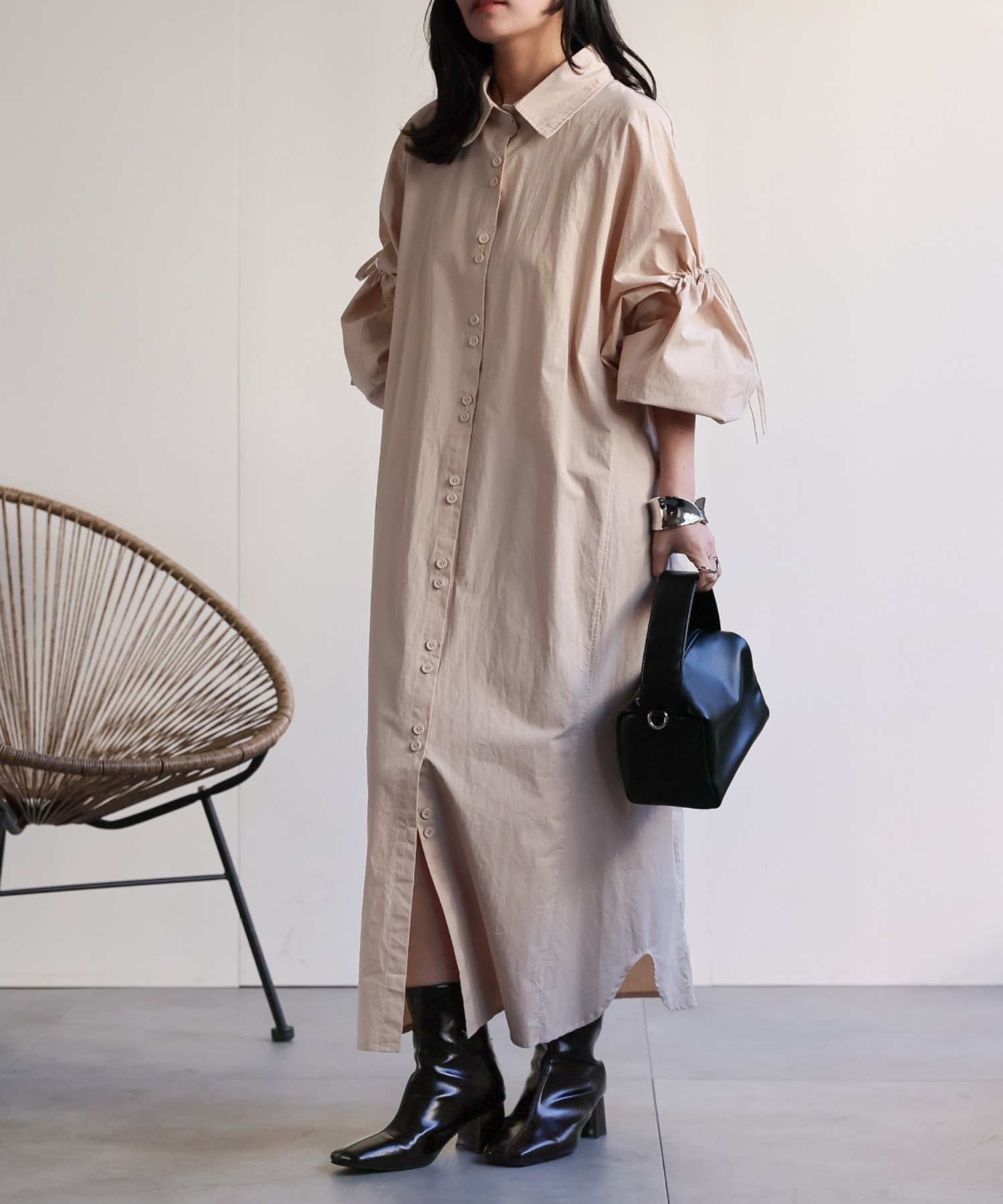 model：156cm 着用サイズ：FREE