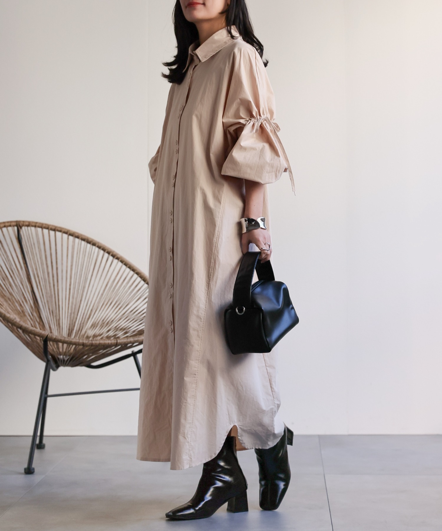 model：156cm 着用サイズ：FREE