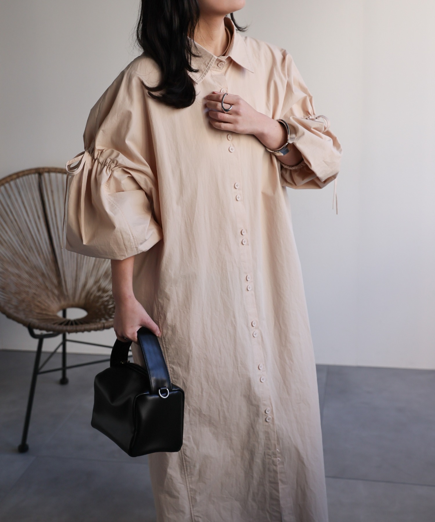 model：156cm 着用サイズ：FREE