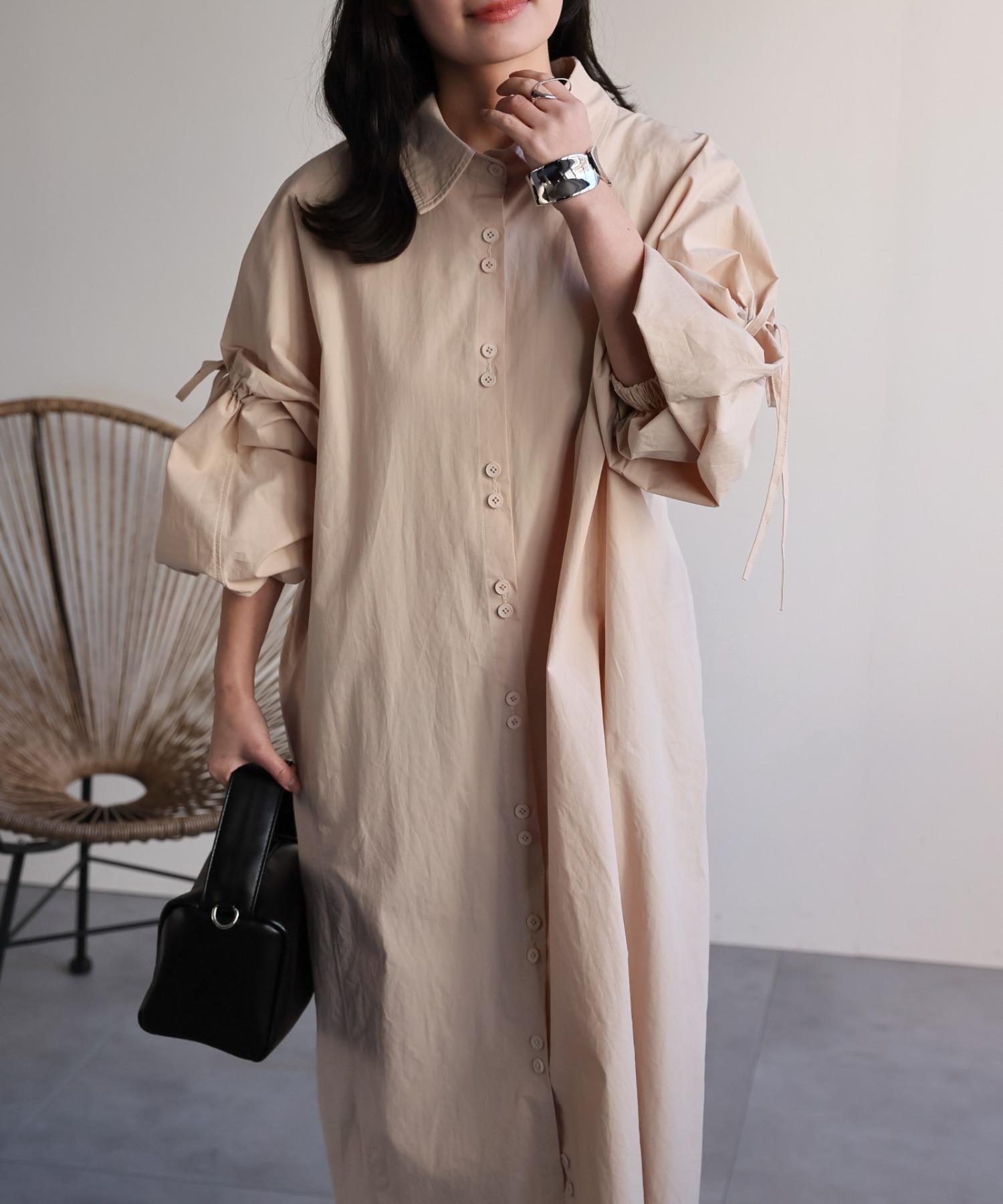 model：156cm 着用サイズ：FREE